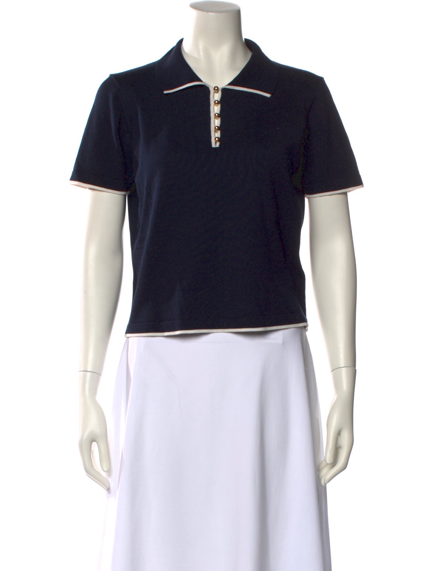 FRAME V-Neck Short Sleeve Polo