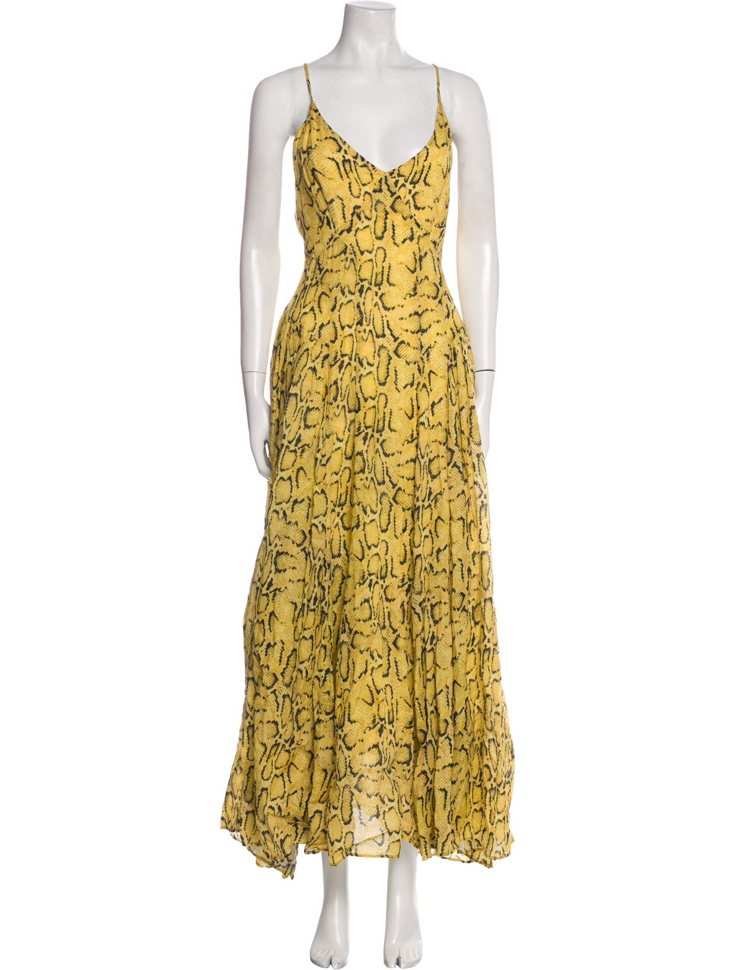 FRAME Animal Print Long Dress