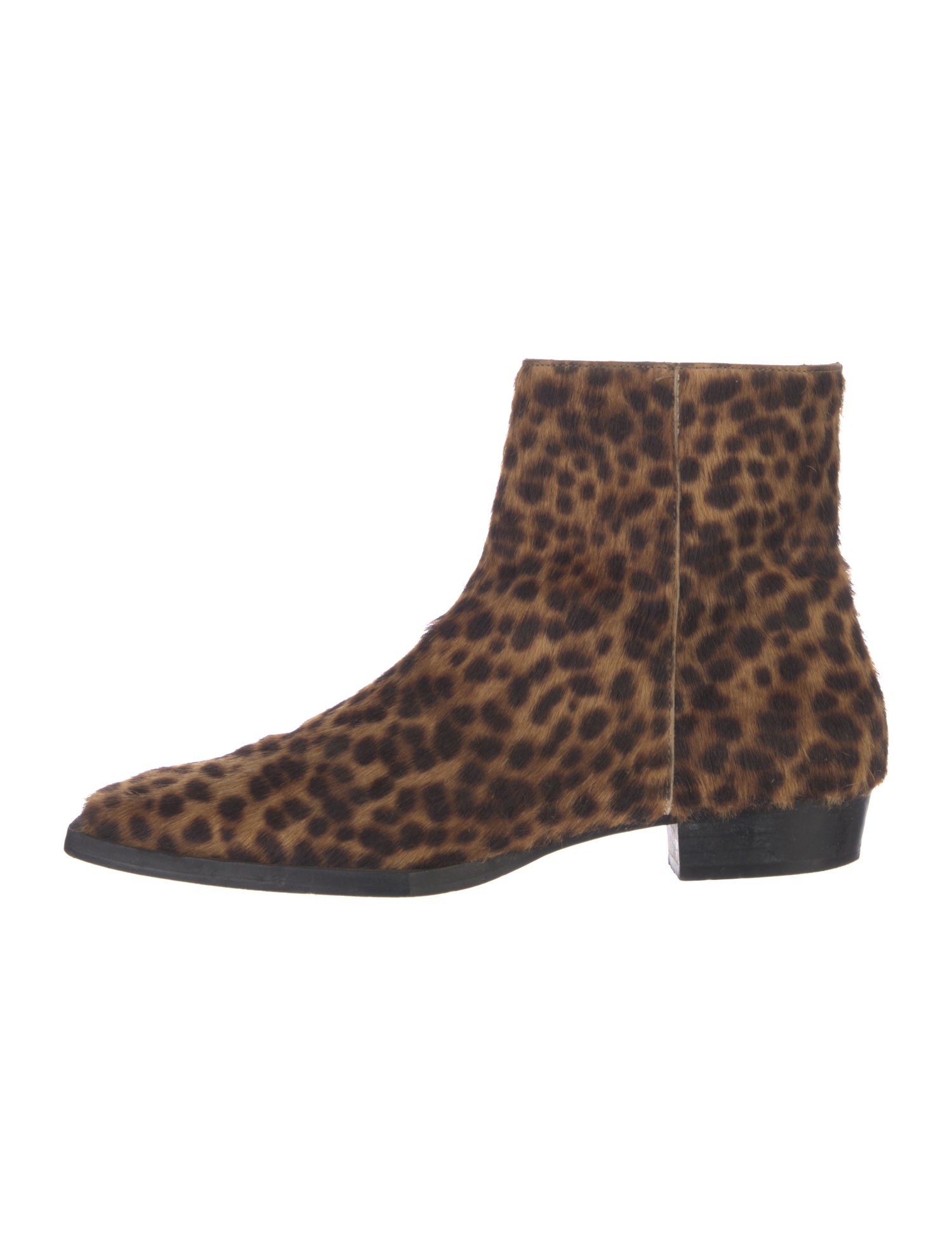 FRAME Ponyhair Animal Print Boots