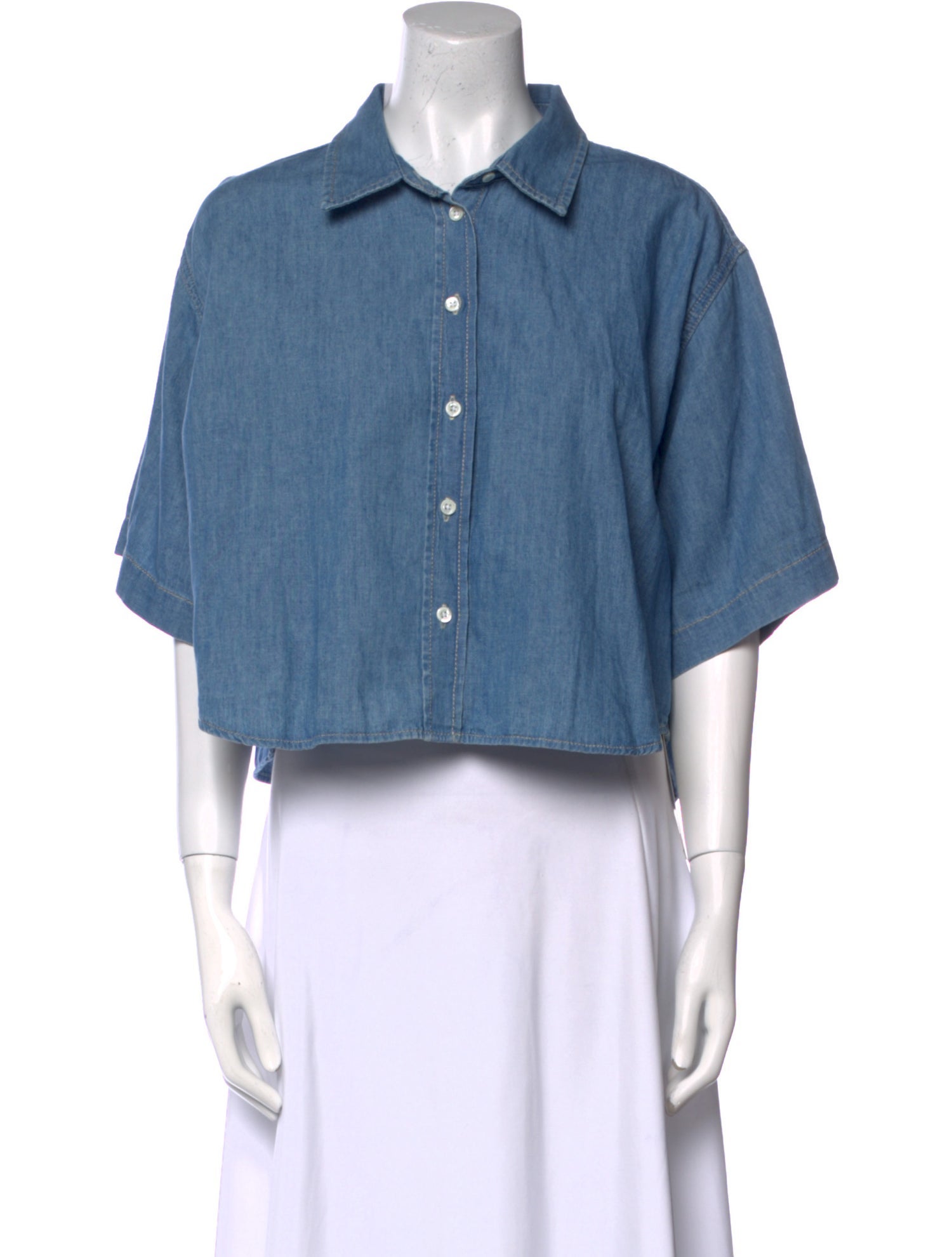 FRAME Three-Quarter Sleeve Crop Top w/ Tags