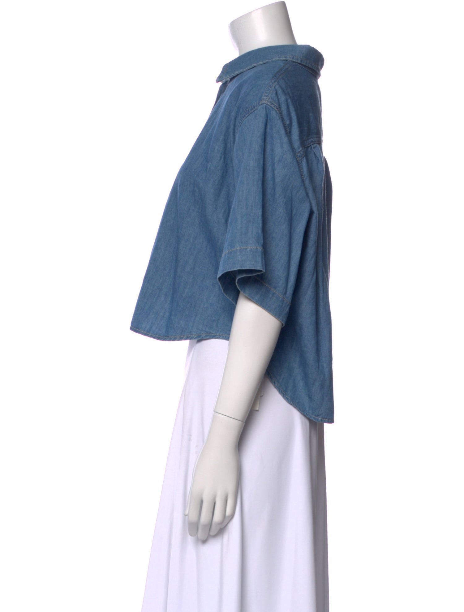 FRAME Three-Quarter Sleeve Crop Top w/ Tags