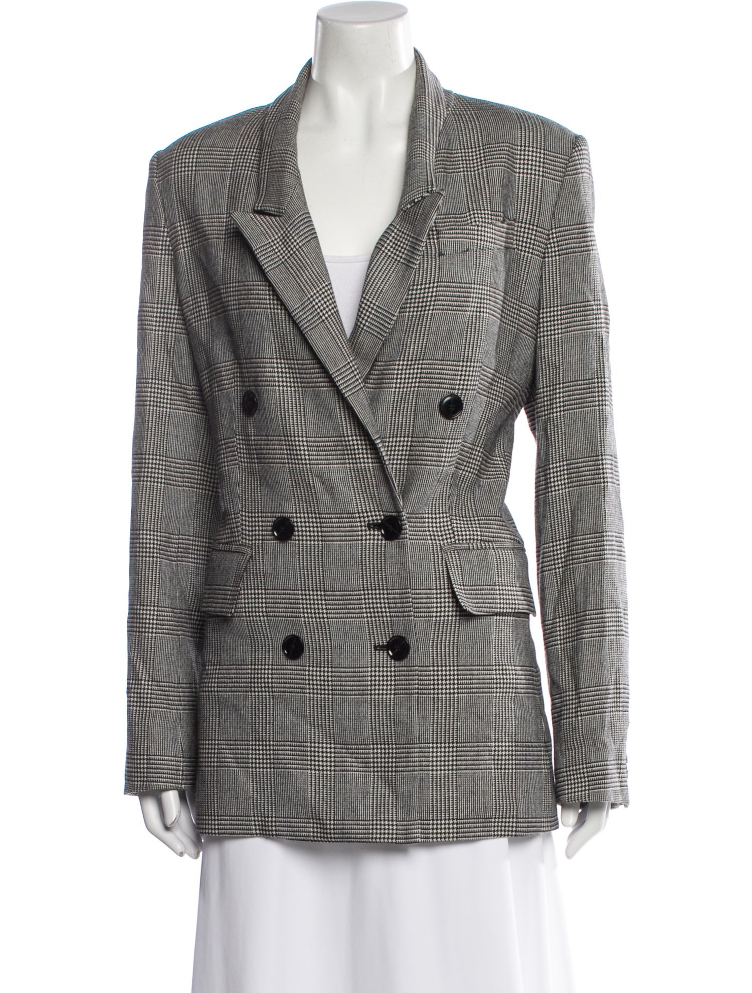 FRAME Plaid Print Blazer