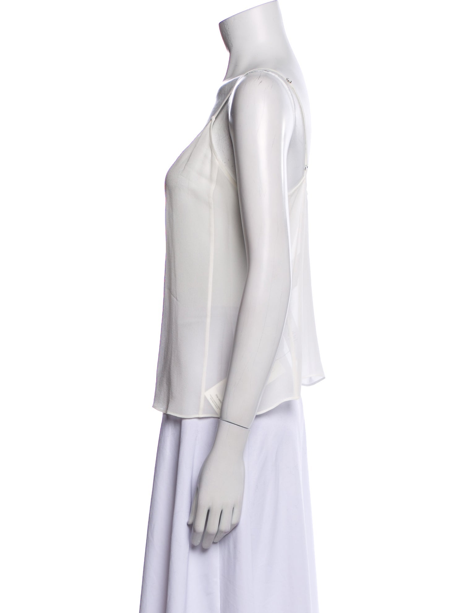 FRAME Silk V-Neck Top