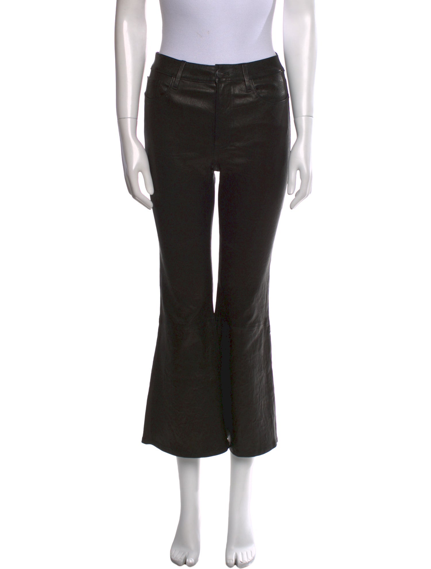 FRAME Lamb Leather Wide Leg Pants