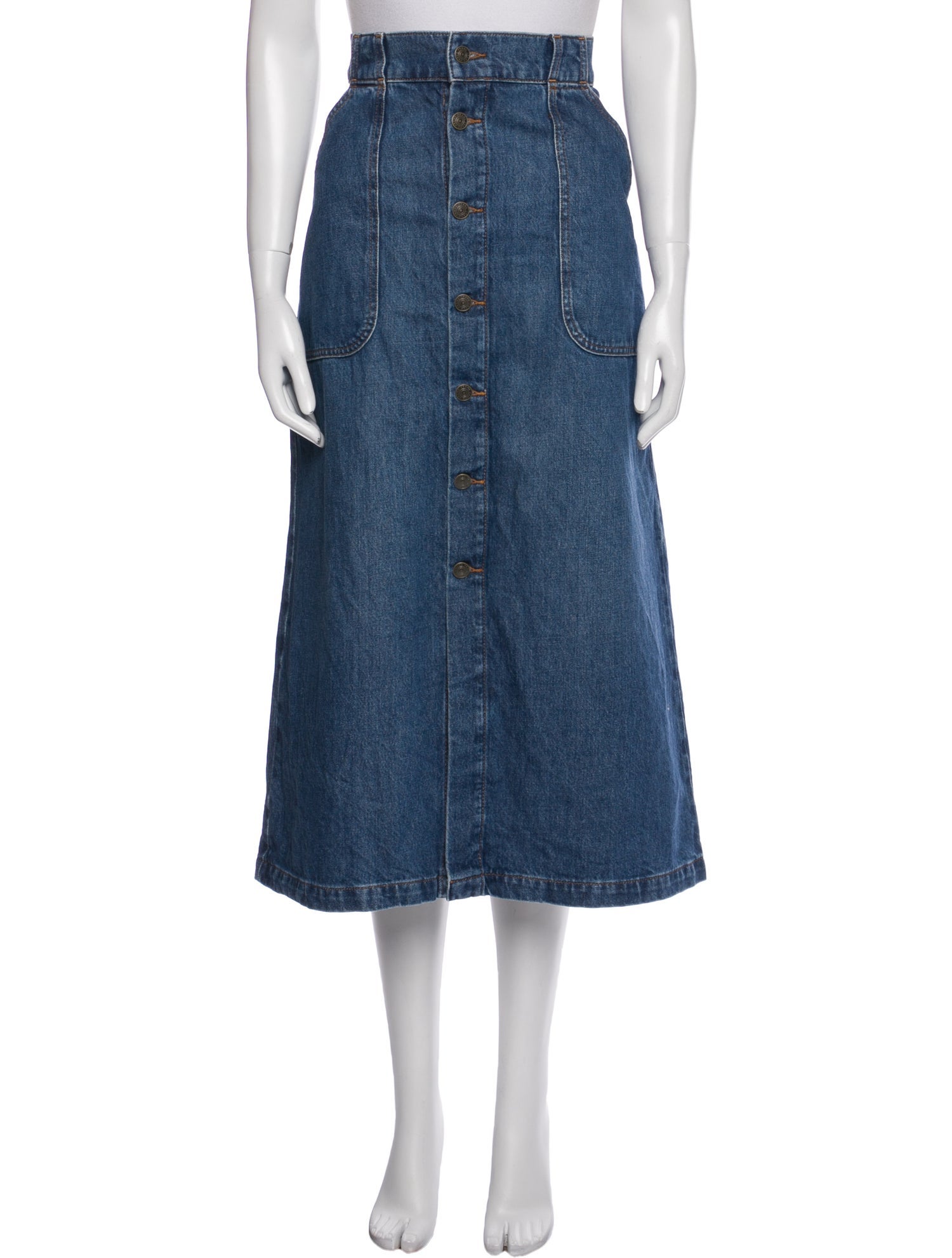 FRAME Midi Length Skirt