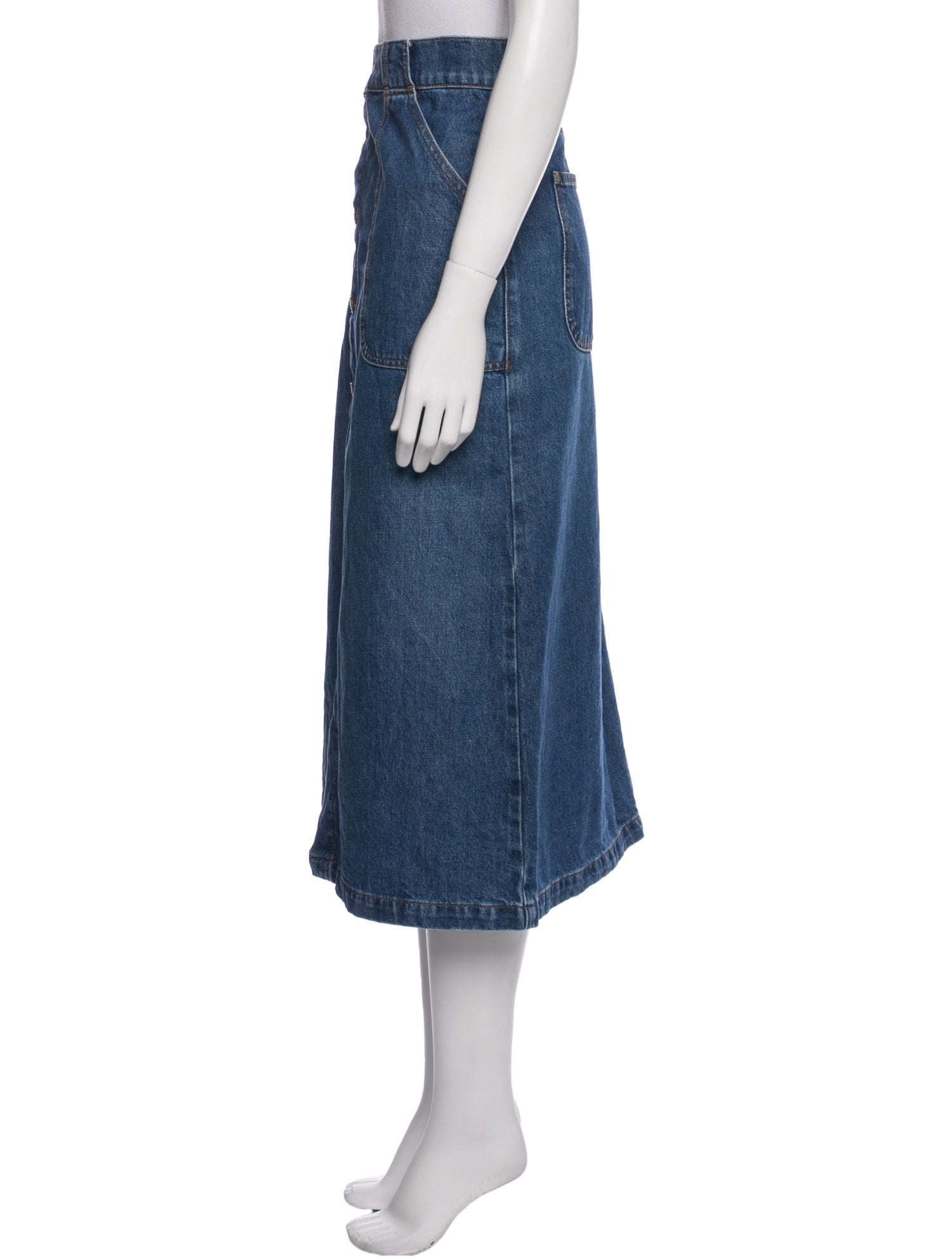 FRAME Midi Length Skirt