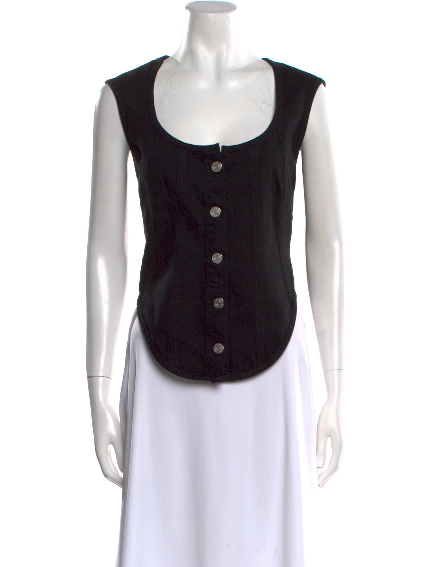 FRAME Scoop Neck Sleeveless Top