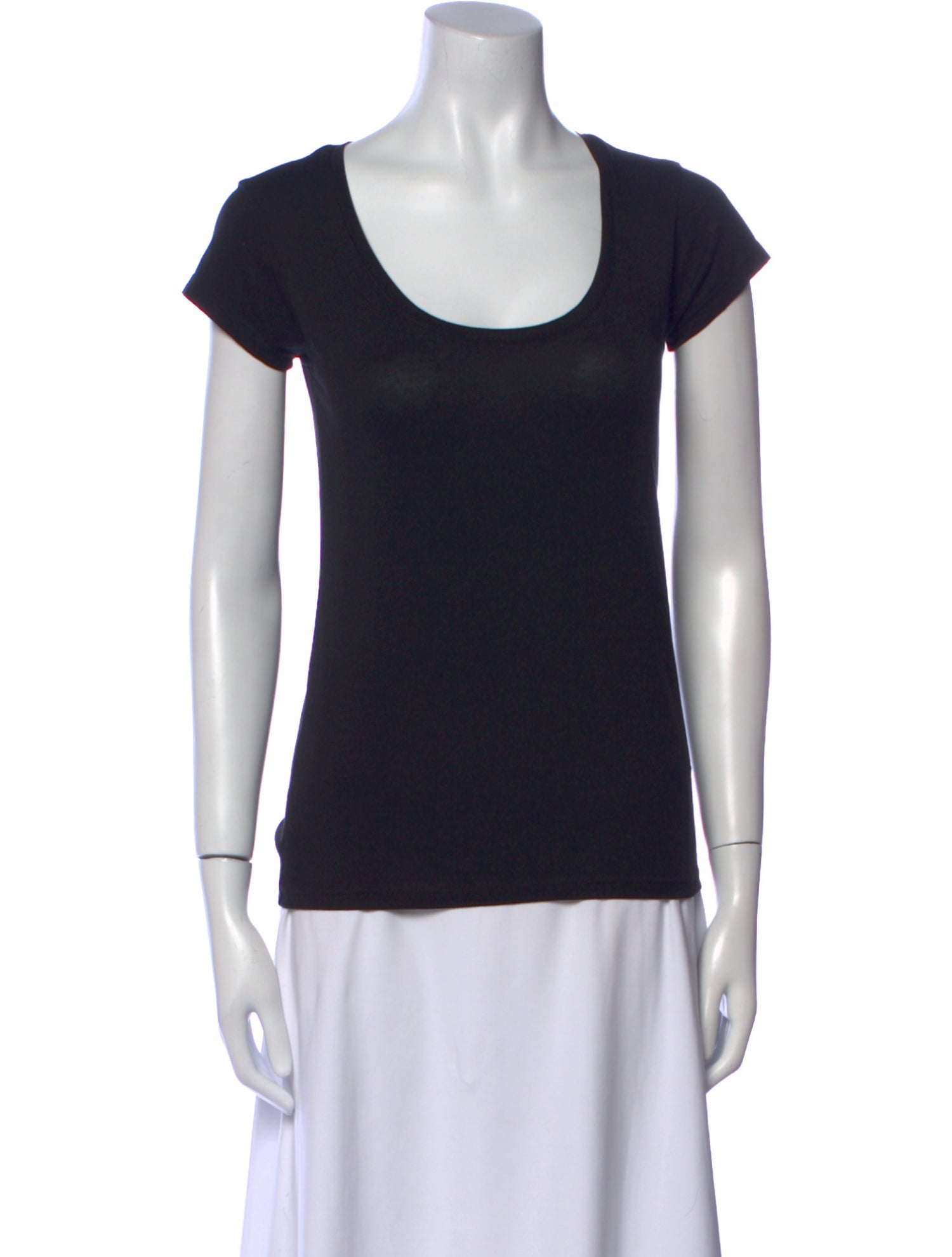 FRAME Scoop Neck Short Sleeve T-Shirt