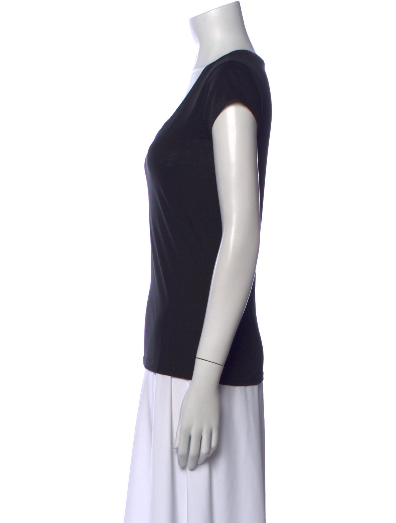 FRAME Scoop Neck Short Sleeve T-Shirt