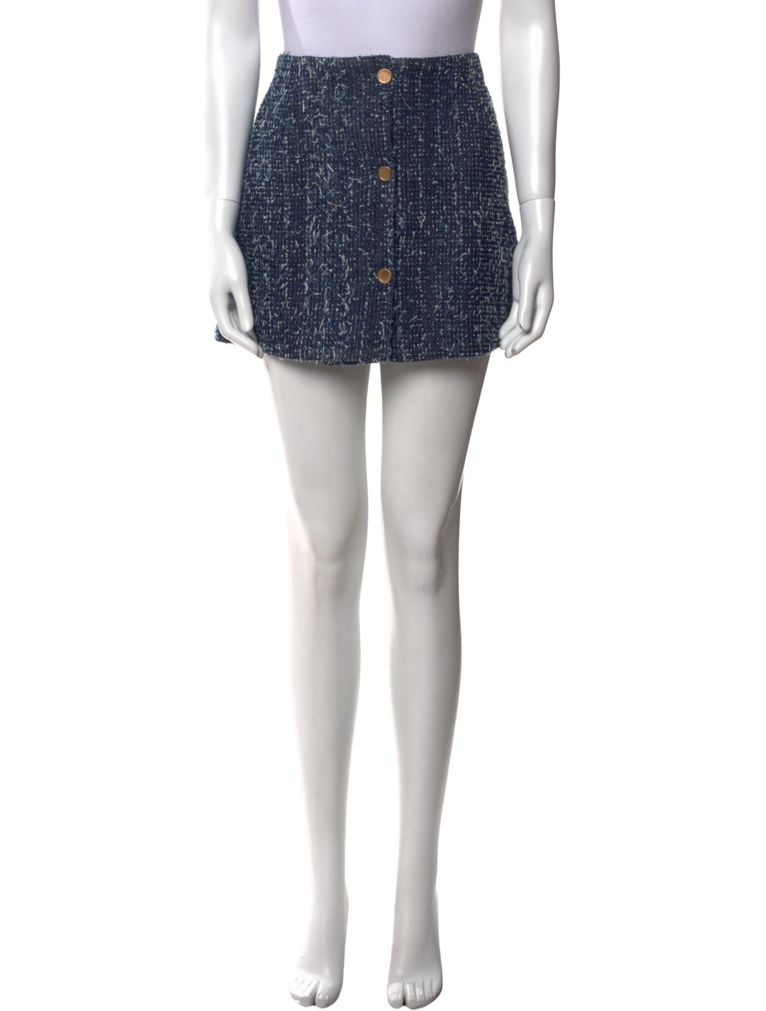 FRAME Tweed Pattern Mini Skirt