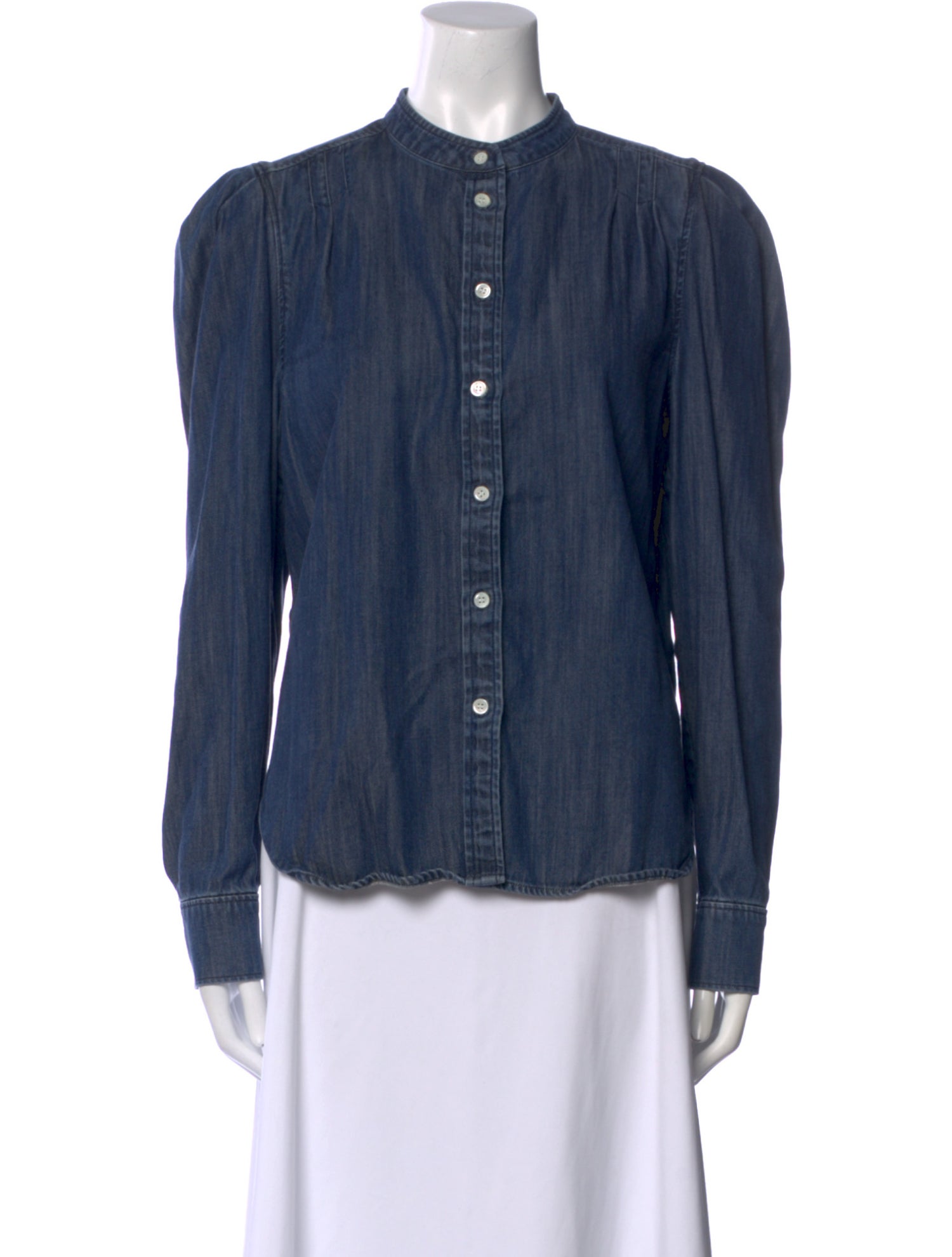 FRAME Long Sleeve Button-Up Top