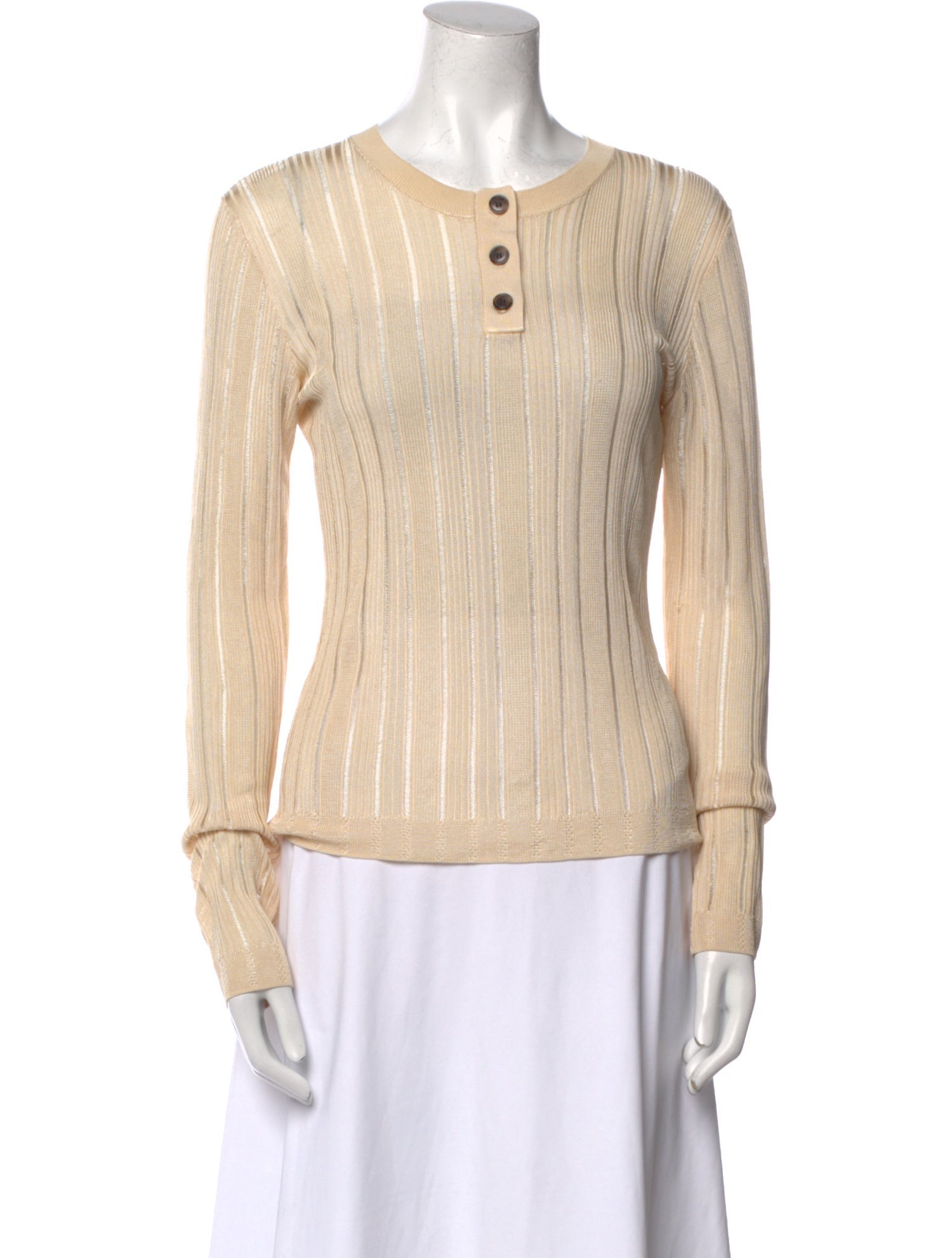 FRAME Scoop Neck Long Sleeve Top