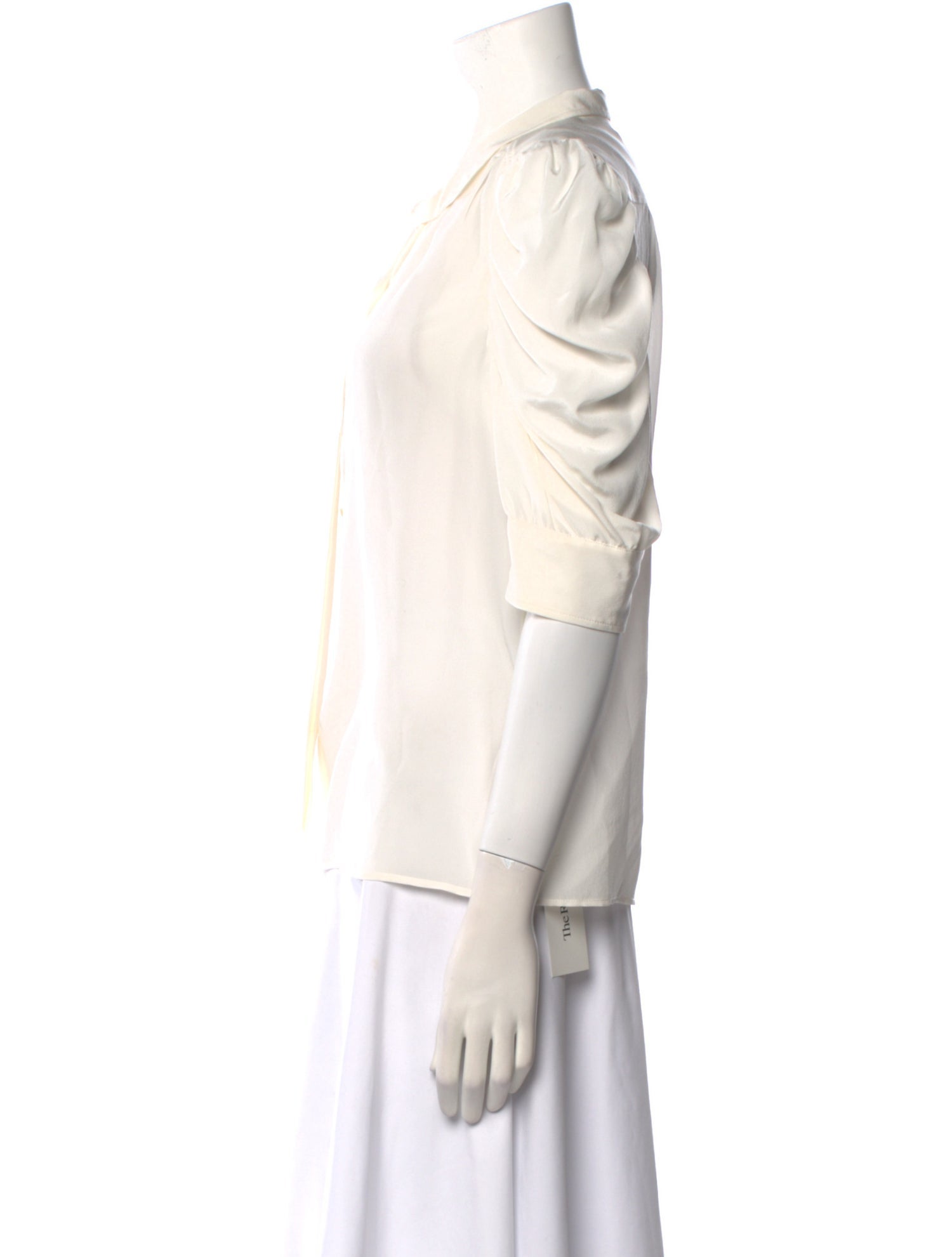 FRAME Silk V-Neck Blouse