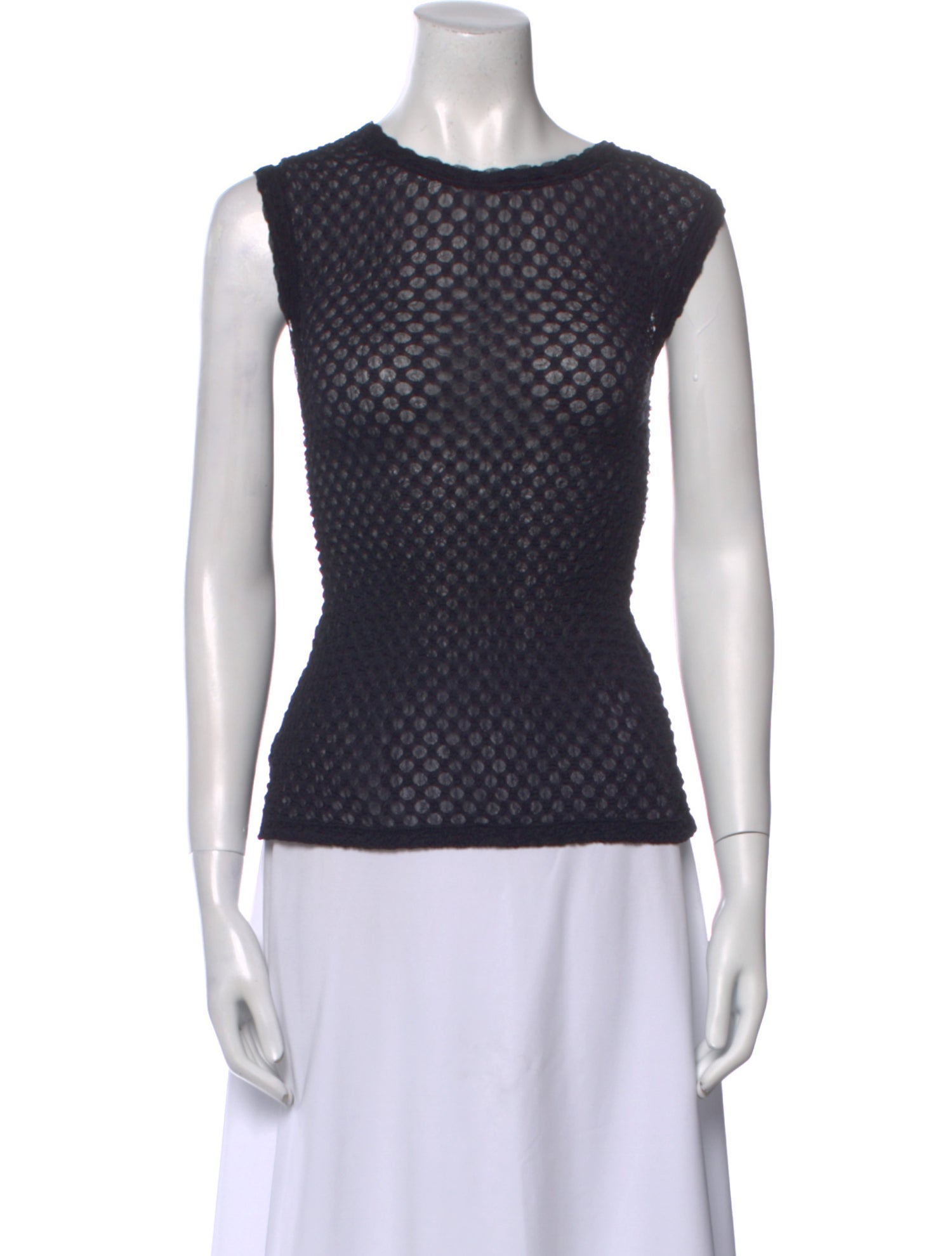 FRAME Polka Dot Print Crew Neck Top