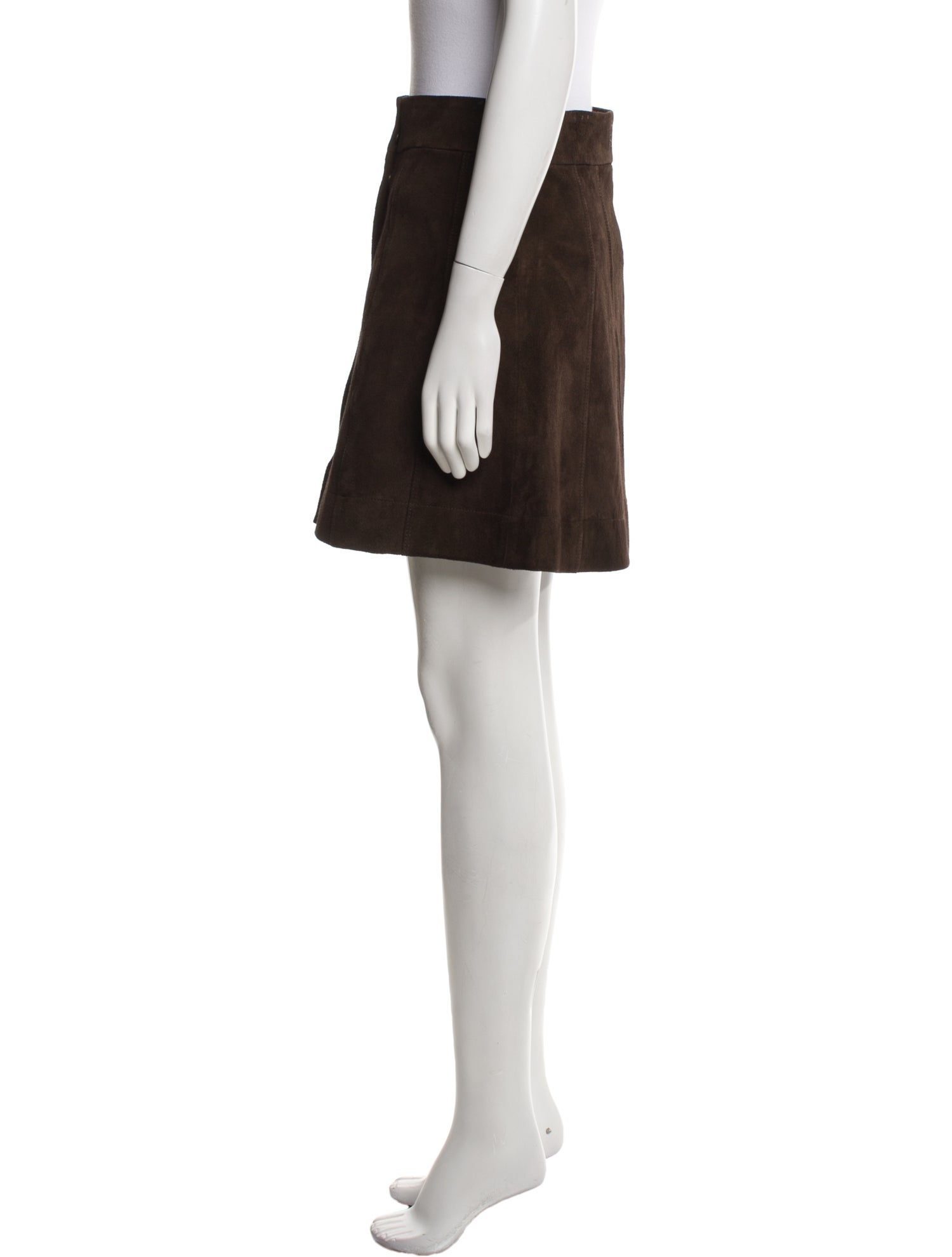 FRAME Suede Mini Skirt