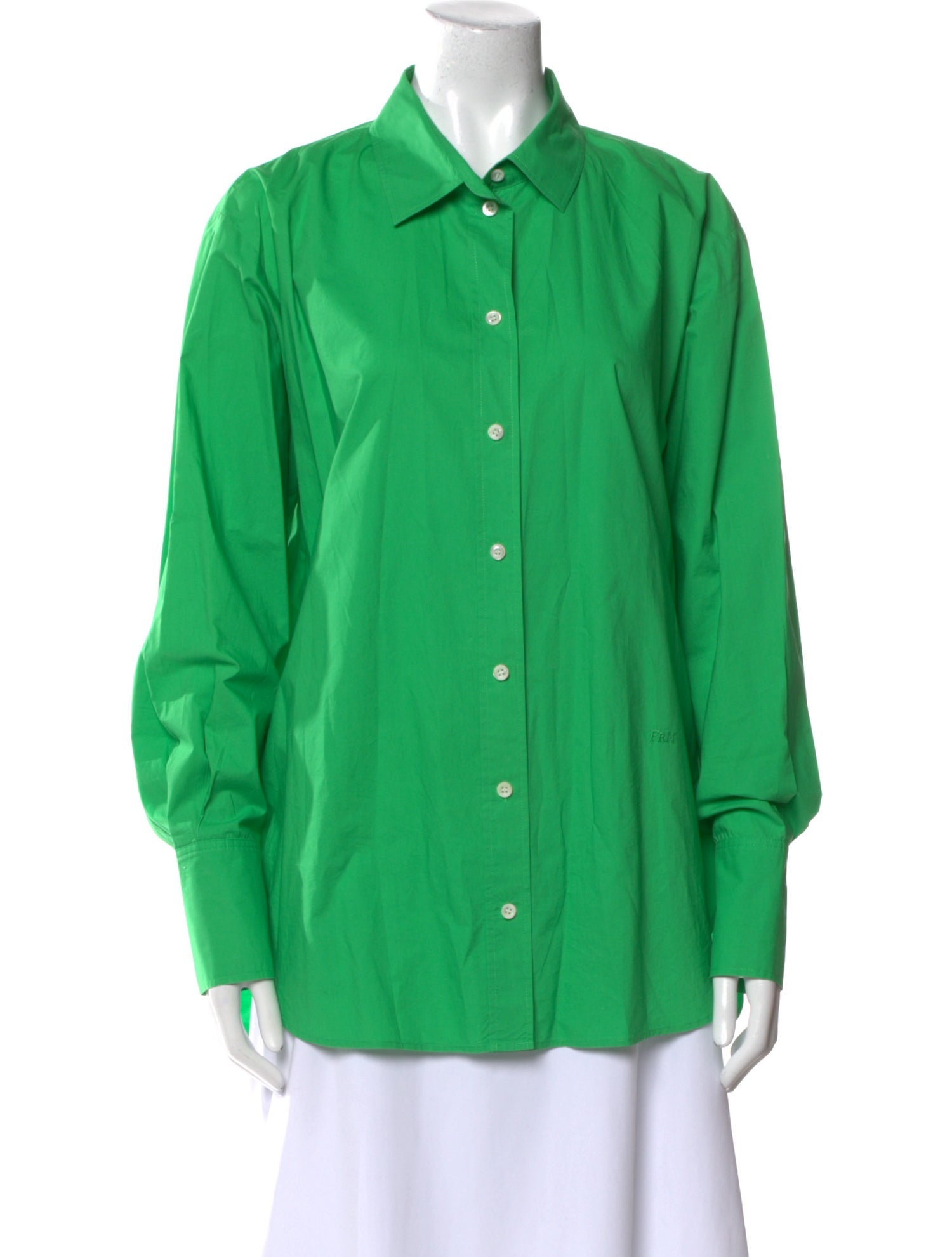 FRAME Long Sleeve Button-Up Top