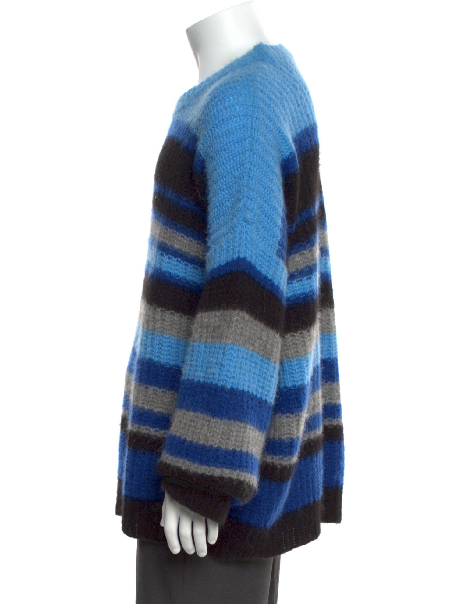 FRAME Striped Crew Neck Pullover