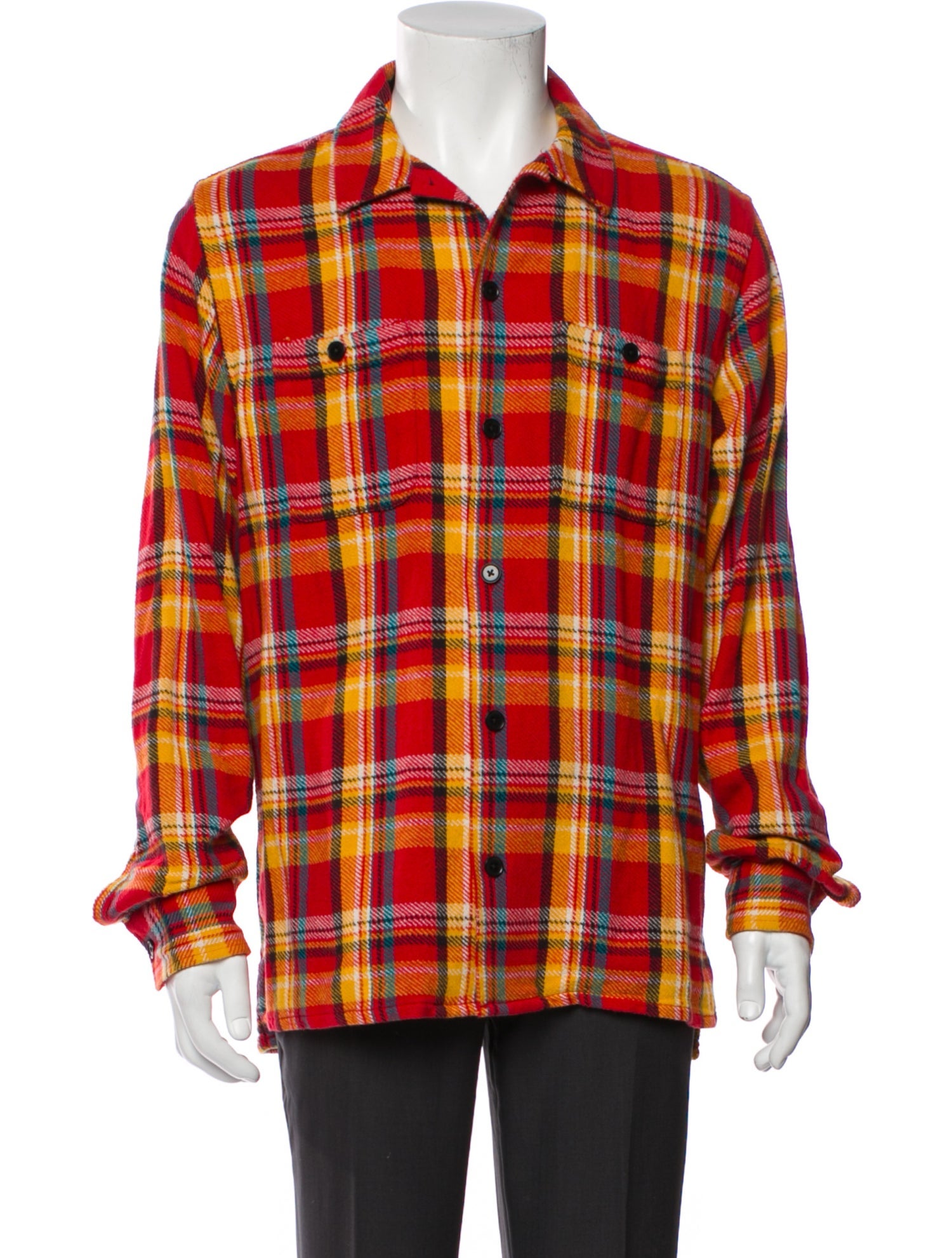 FRAME Plaid Print Trucker Jacket