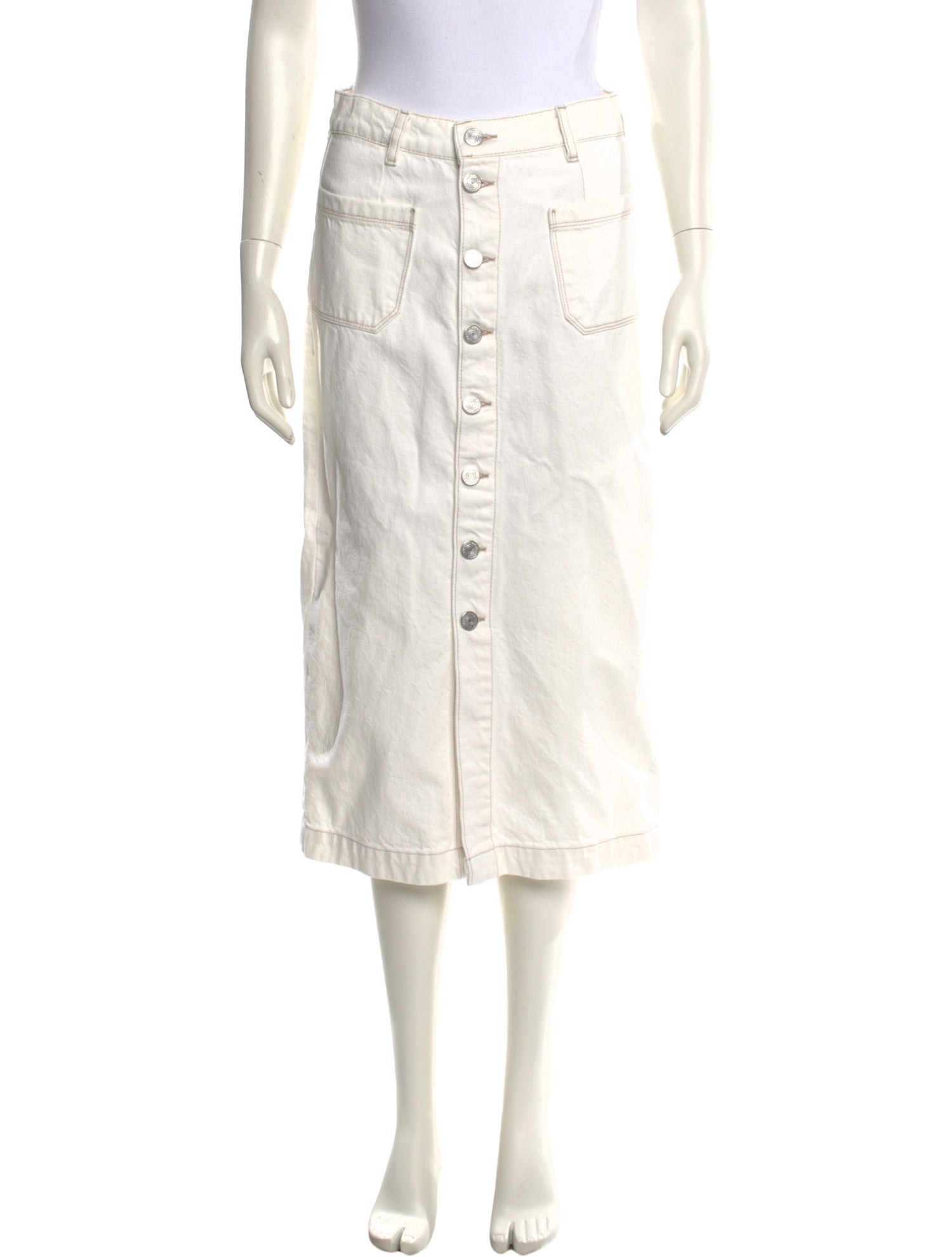 FRAME Midi Length Skirt
