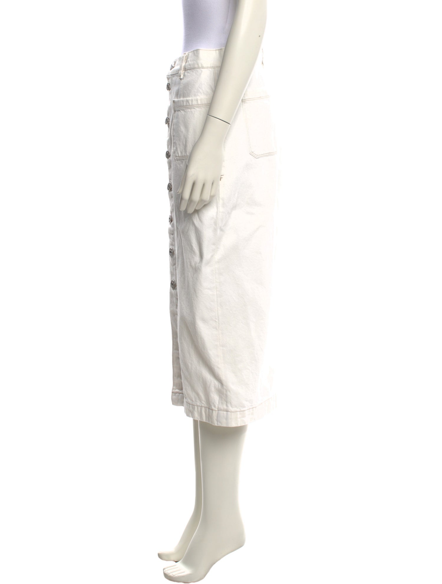 FRAME Midi Length Skirt