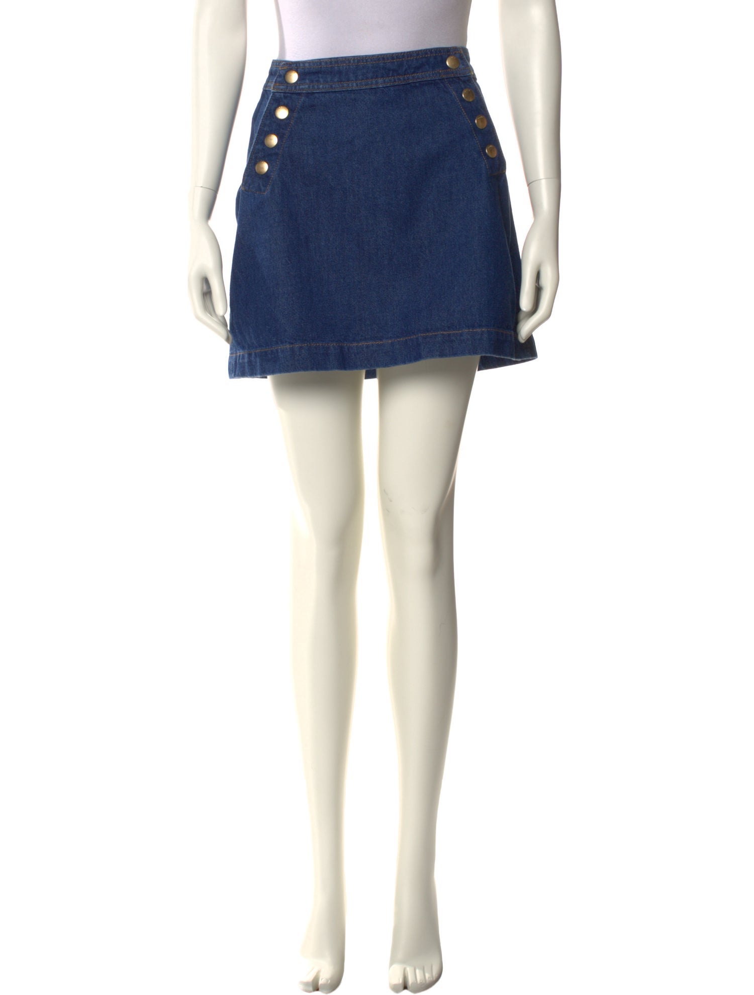 FRAME Studded Accents Mini Skirt