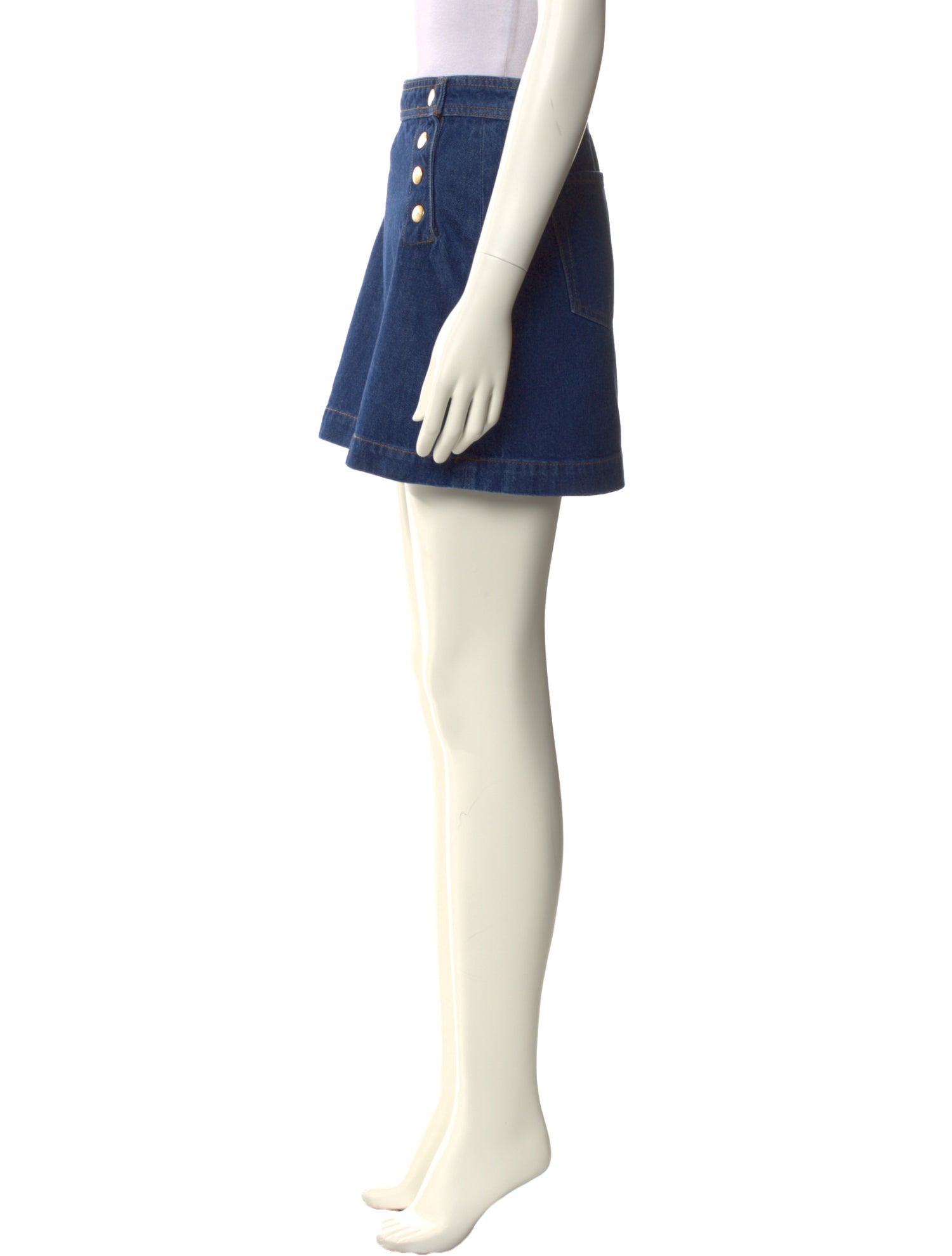 FRAME Studded Accents Mini Skirt