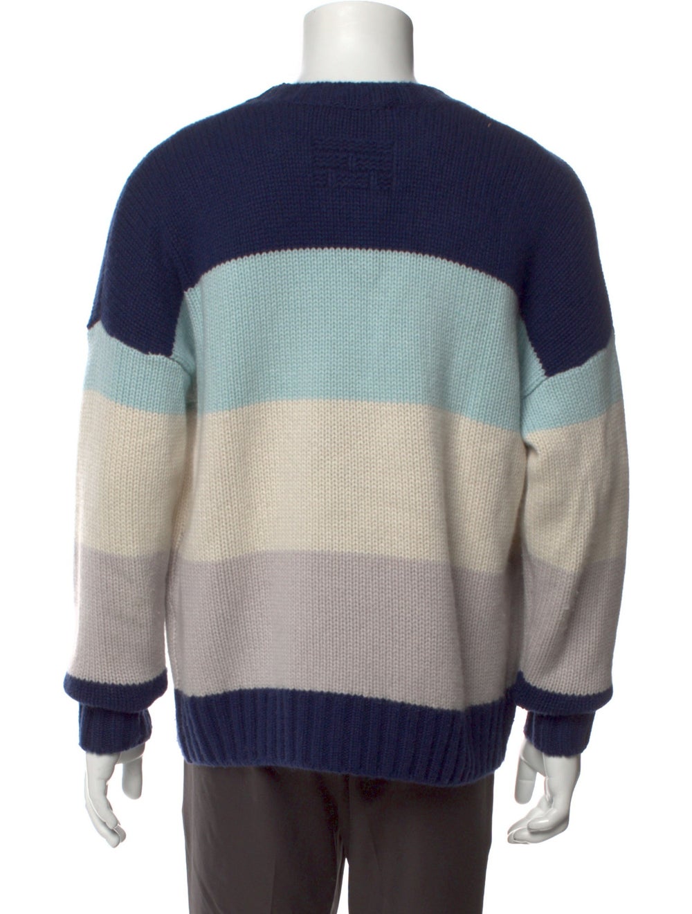 Frame Cashmere Pullover Colorblock Pattern Long S… - image 3