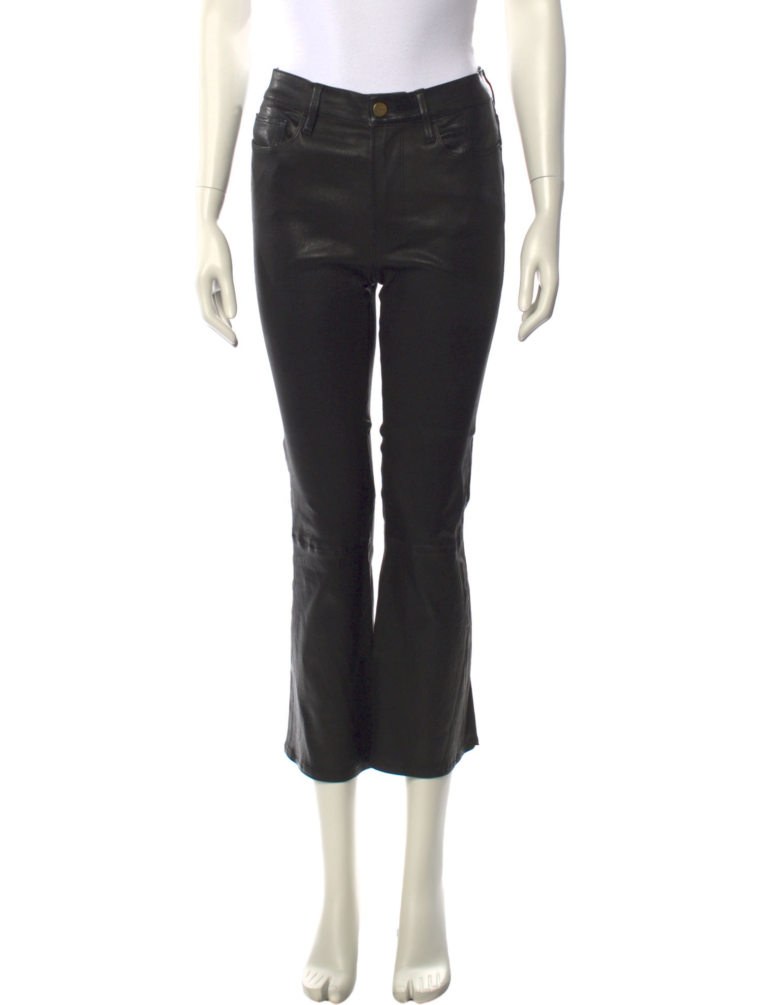FRAME Lamb Leather Wide Leg Pants