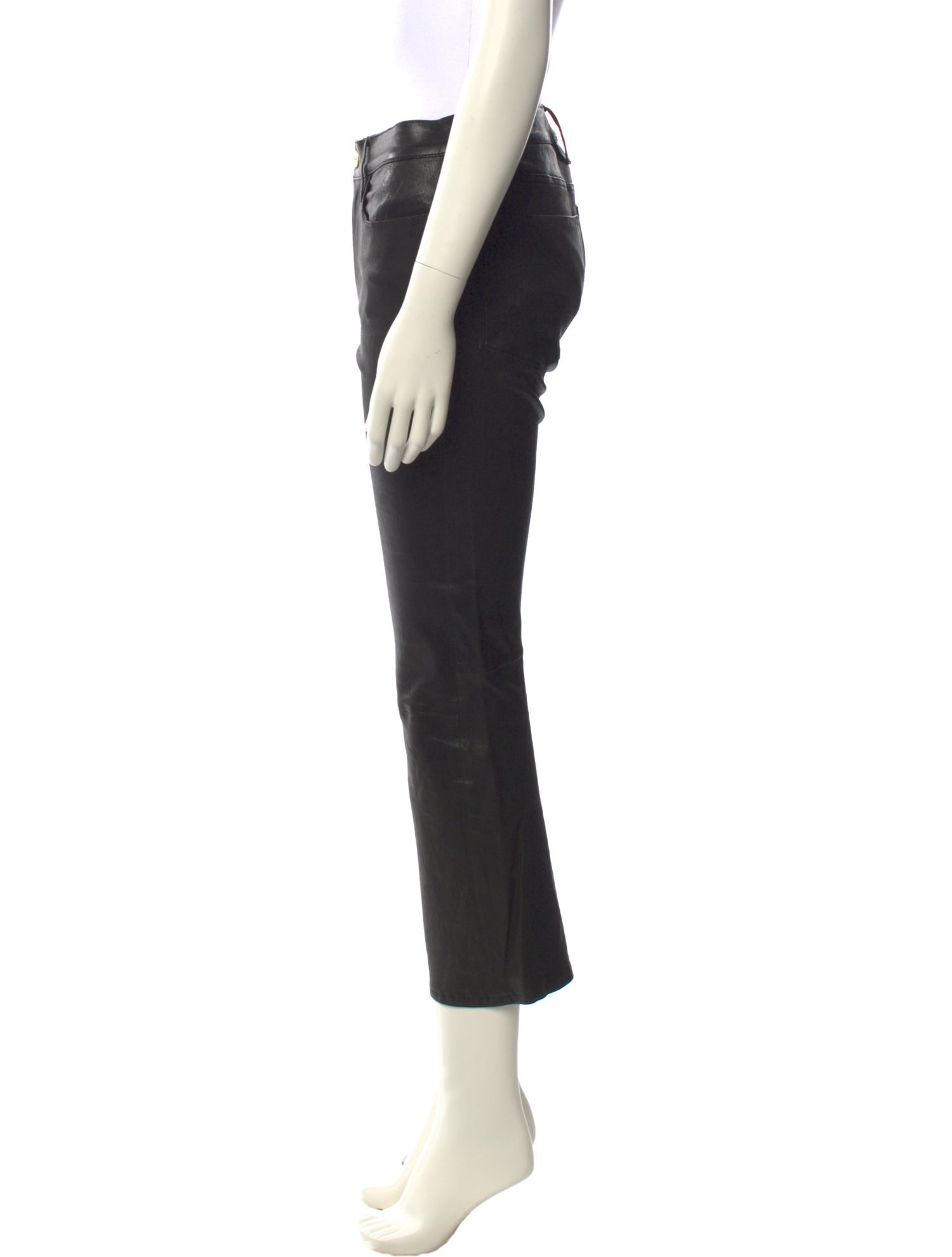 FRAME Lamb Leather Wide Leg Pants