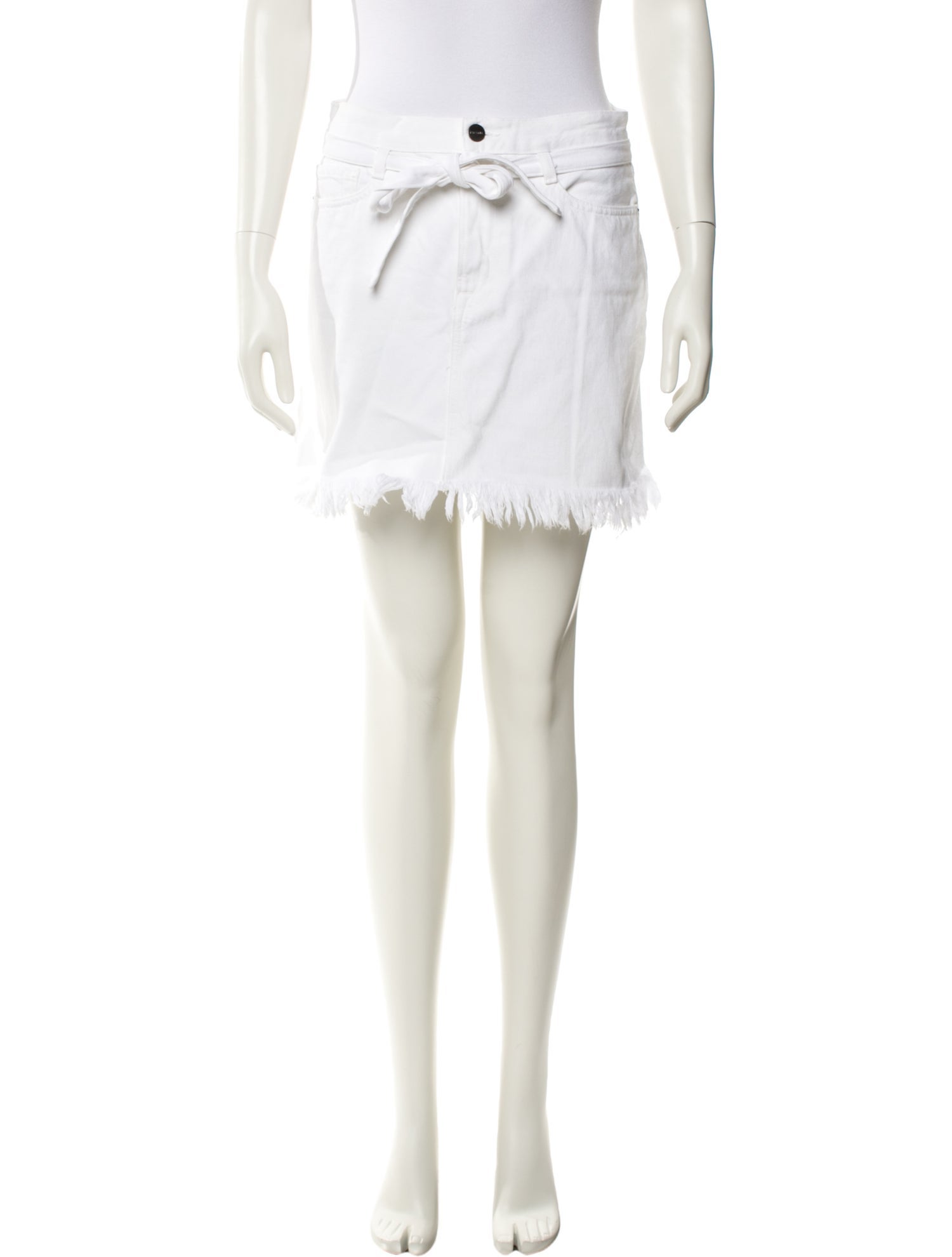 FRAME Distressed Accents Mini Skirt