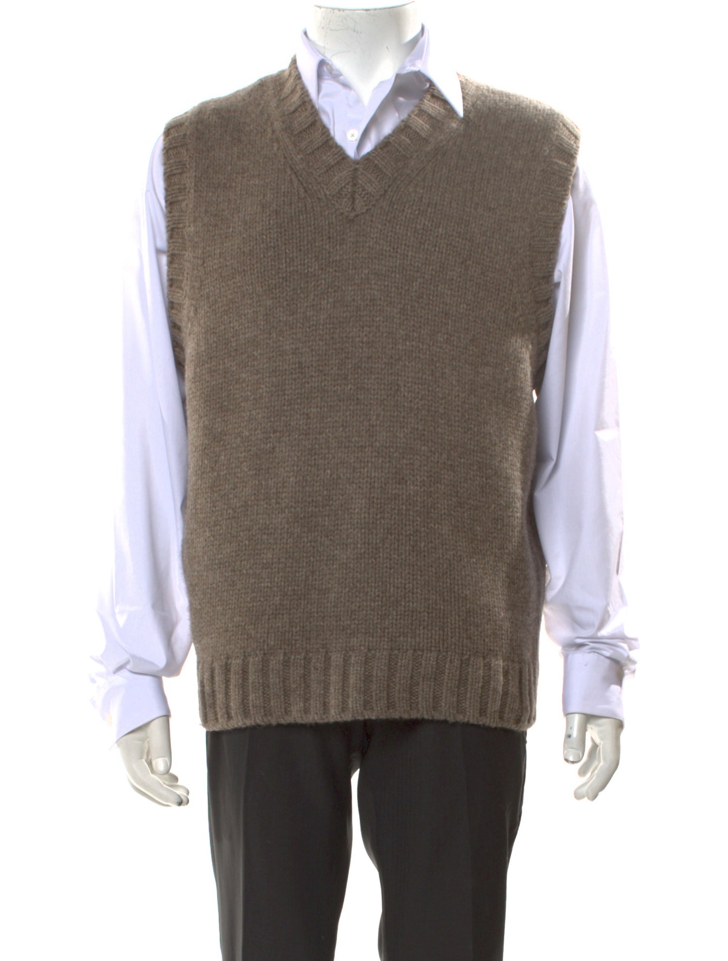 FRAME V-Neck Sleeveless Sweater Vest