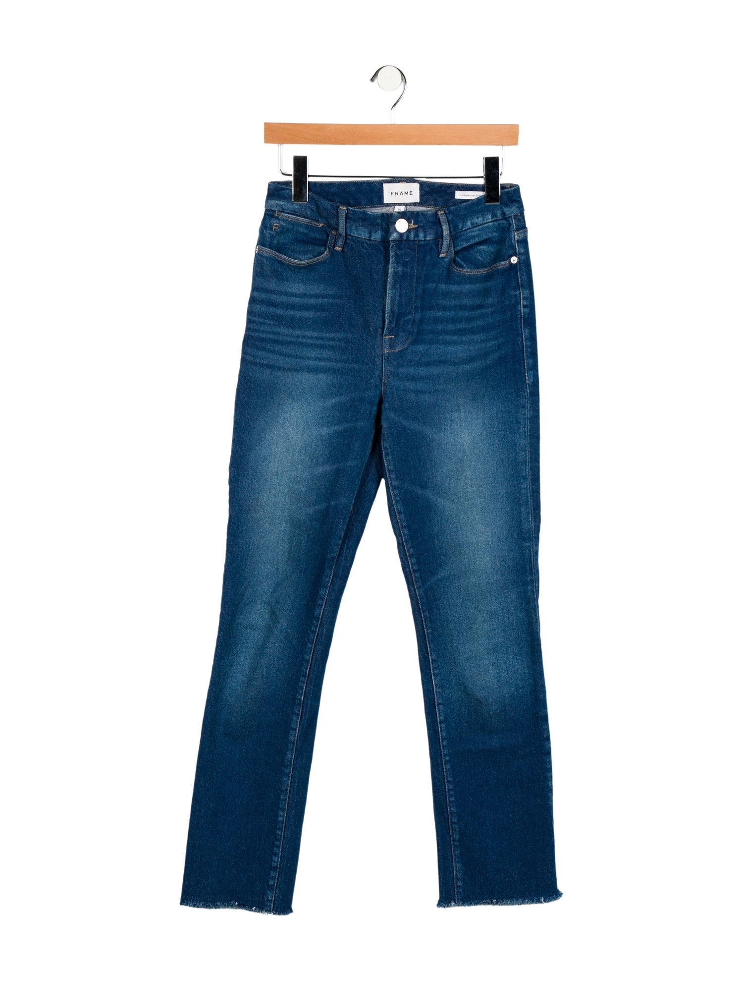 FRAME Mid-Rise Straight Leg Jeans