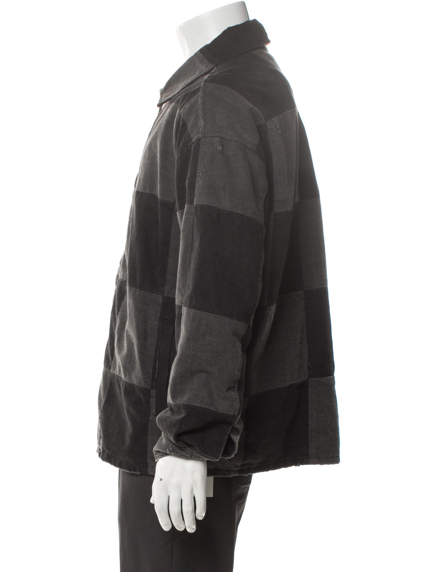 FRAME Plaid Print Denim Jacket