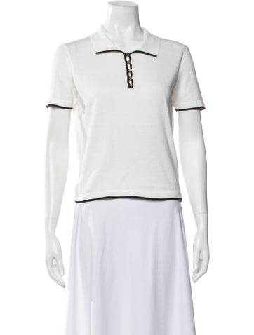Pre-owned Frame Short Sleeve Polo In White