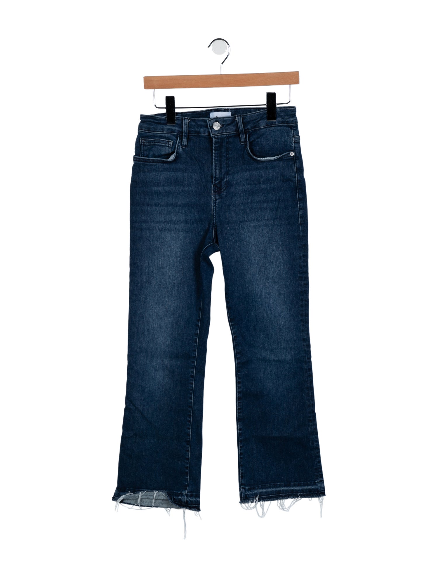 FRAME Mid-Rise Wide Leg Jeans