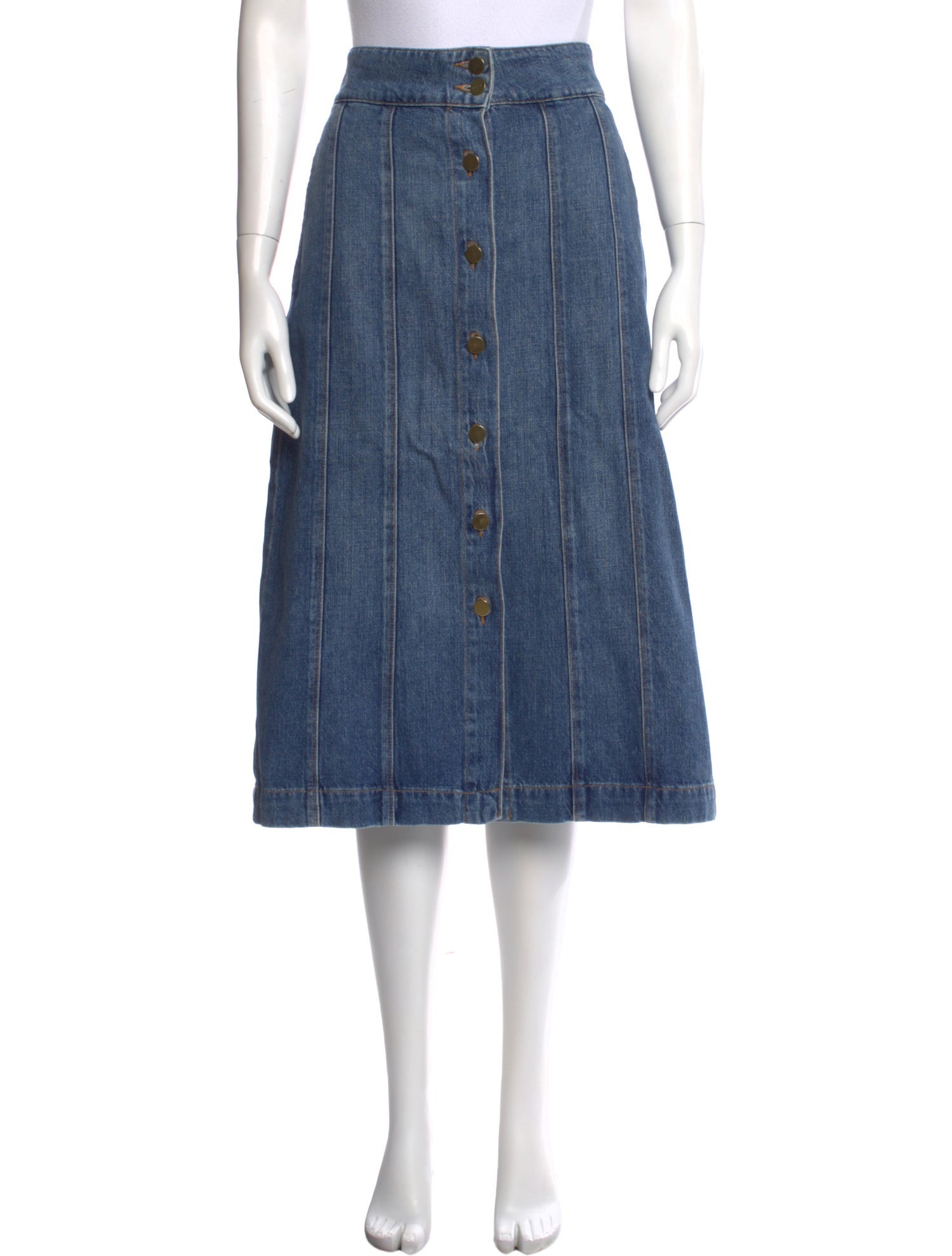 FRAME Midi Length Skirt