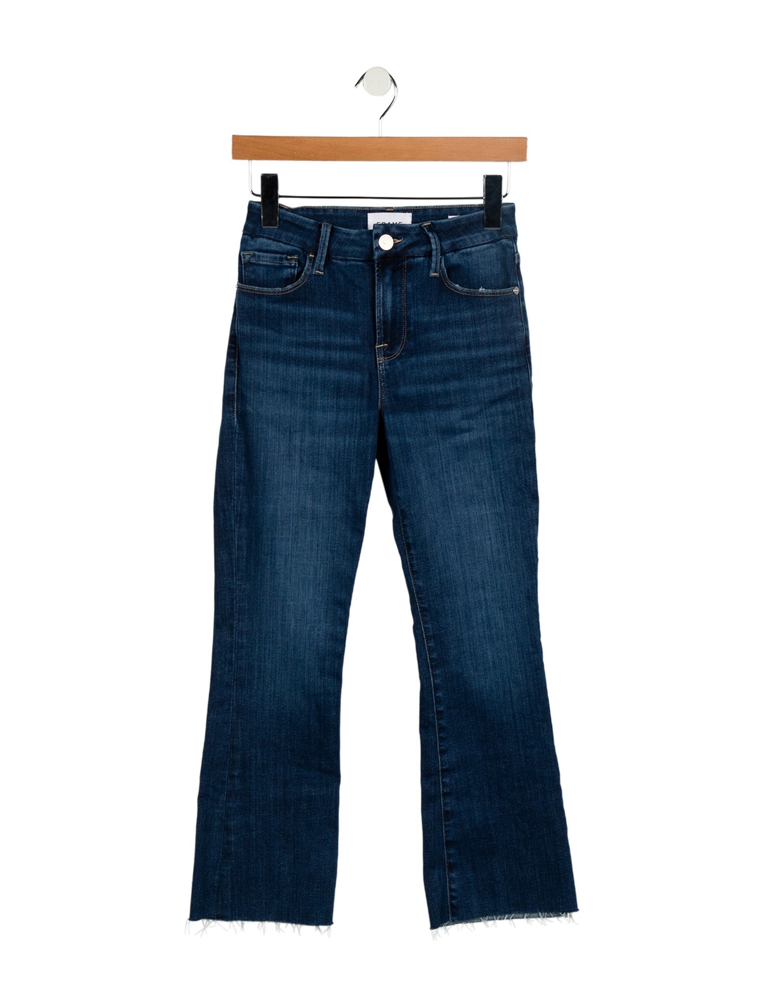 FRAME Mid-Rise Straight Leg Jeans