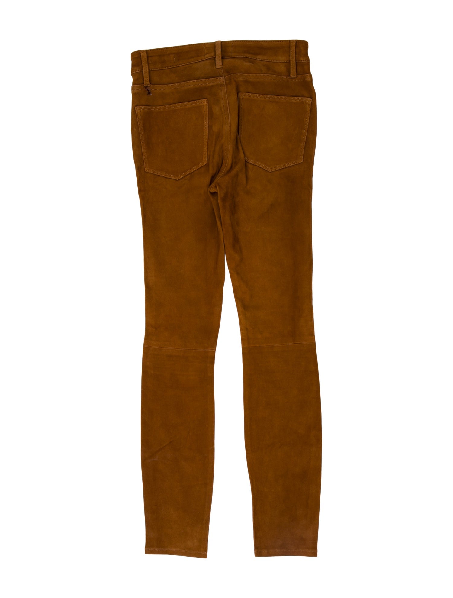 FRAME Lambskin Skinny Leg Pants