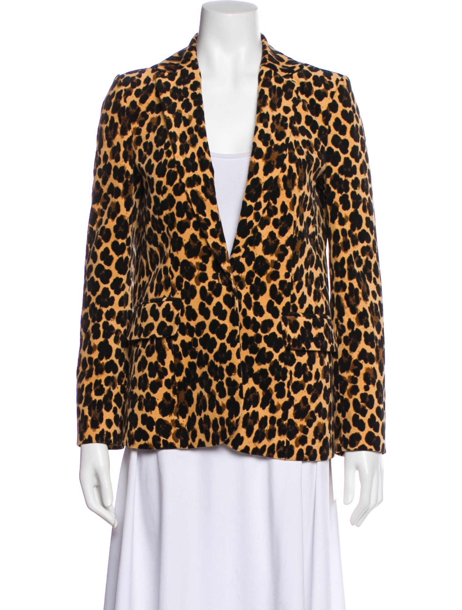 FRAME Animal Print Blazer