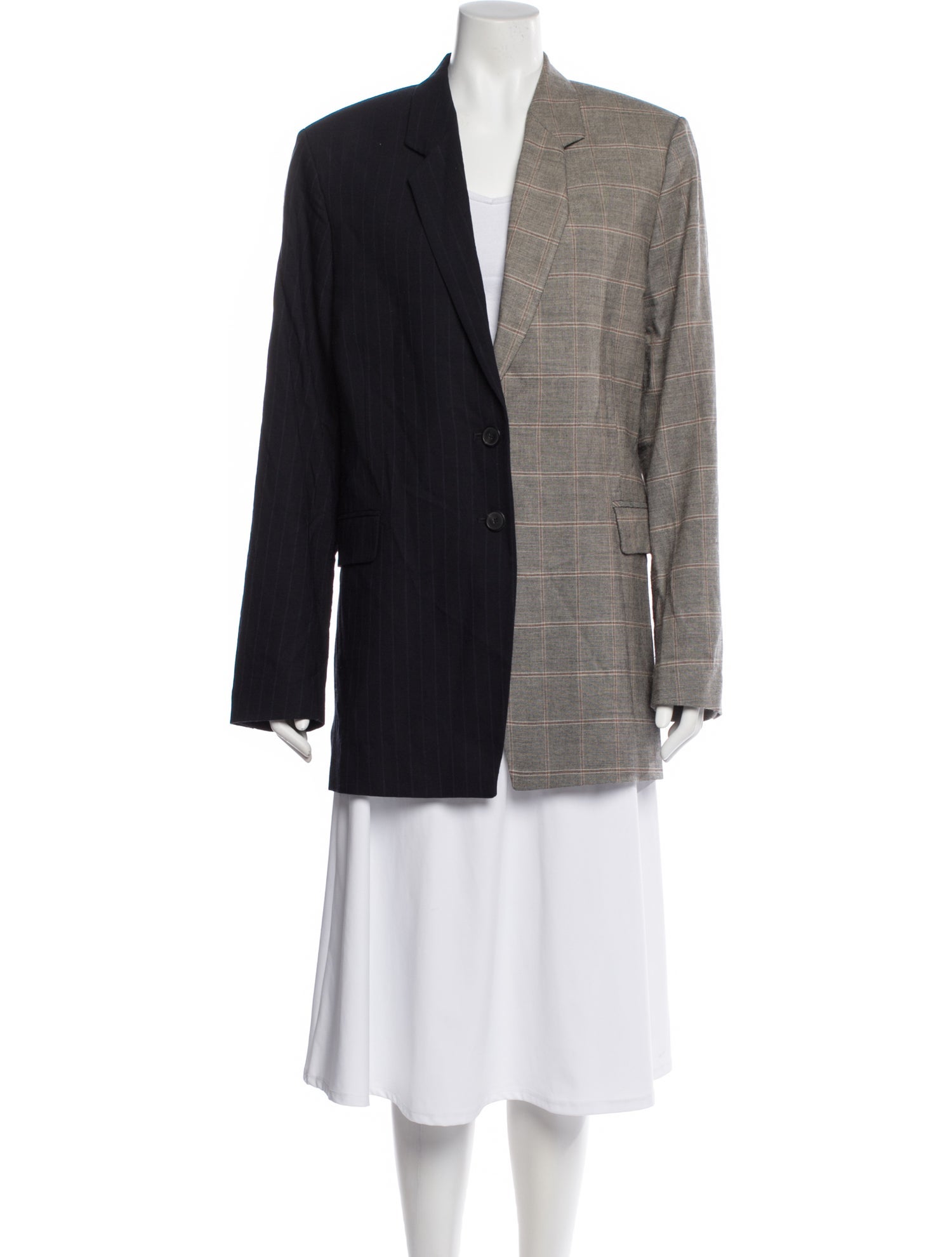 FRAME Plaid Print Blazer