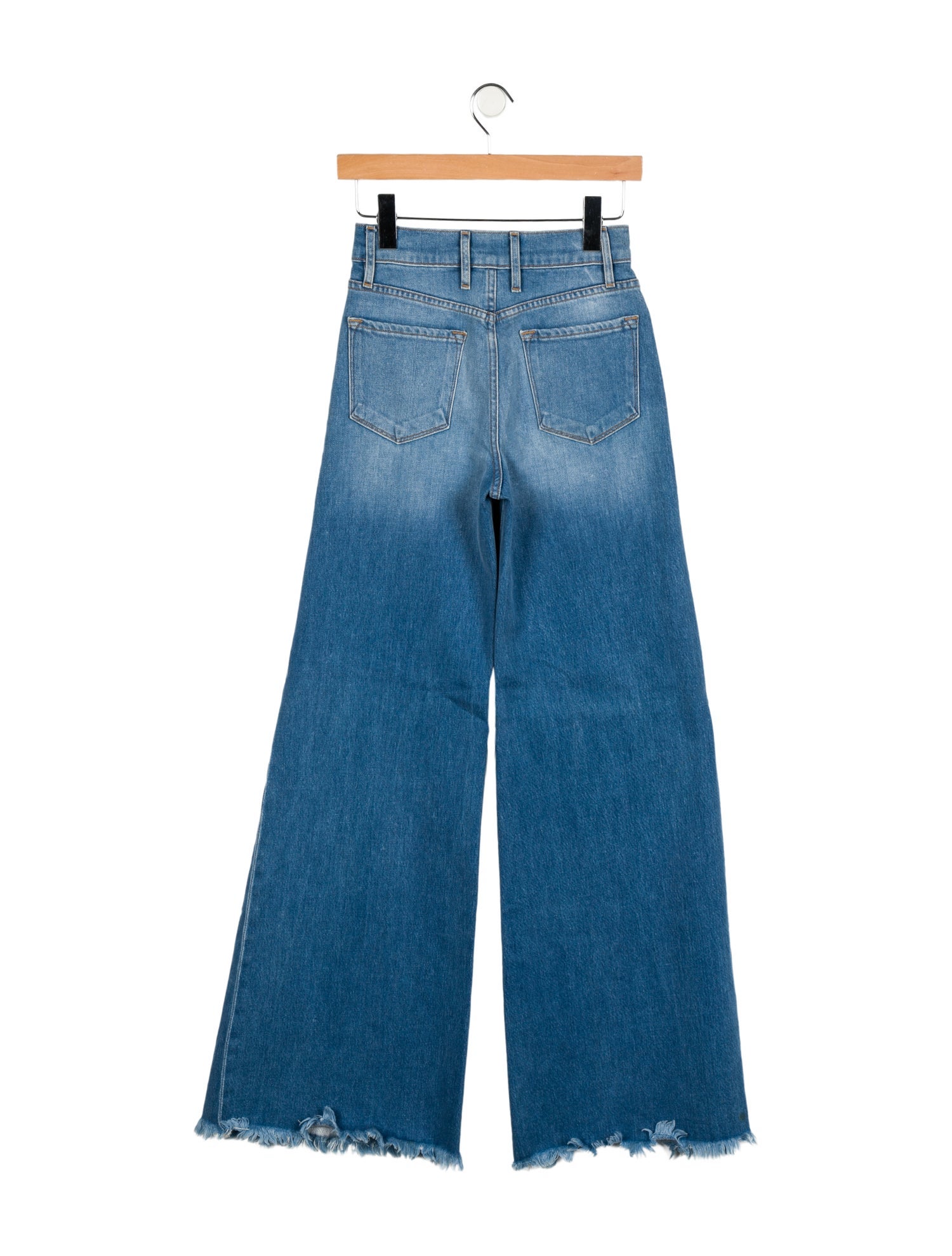 FRAME Mid-Rise Wide Leg Jeans