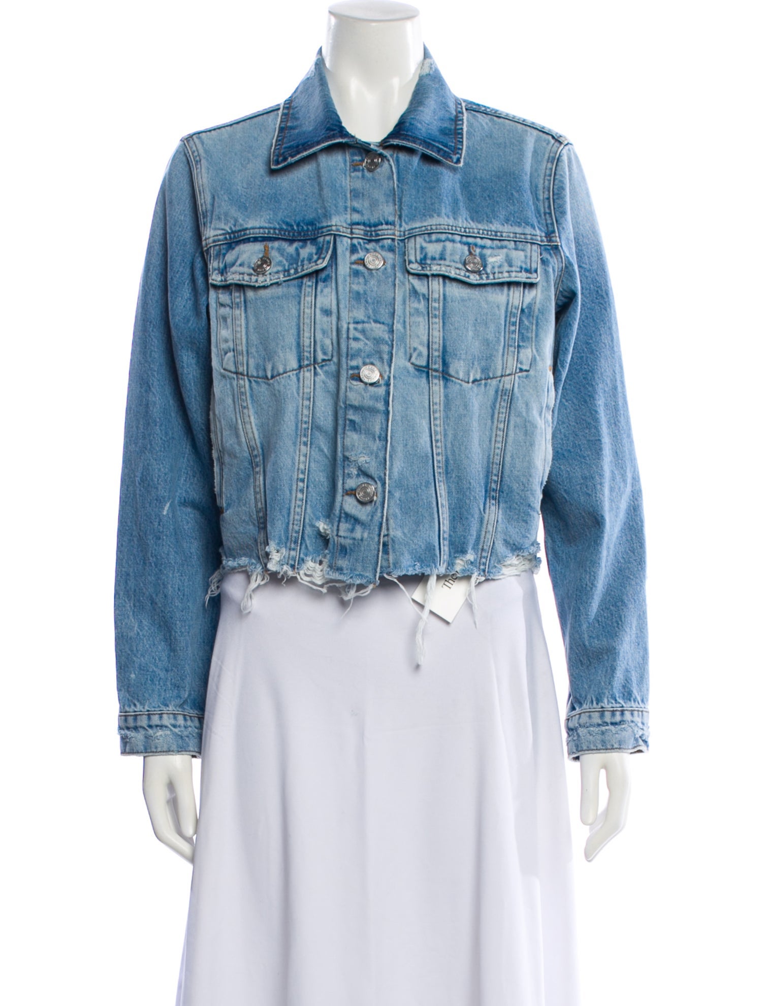 FRAME Rossum 2Year Rips Denim Jacket