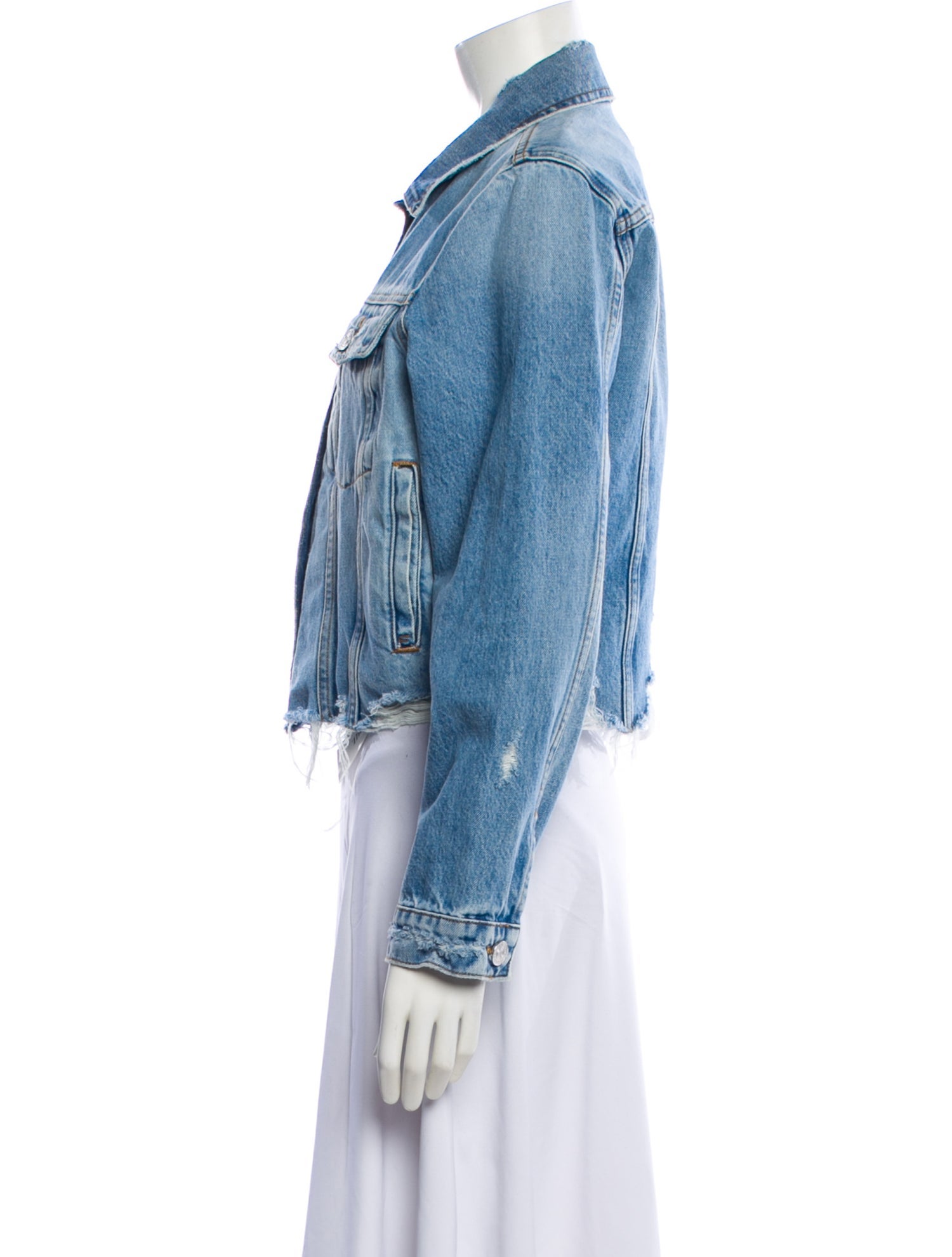 FRAME Rossum 2Year Rips Denim Jacket