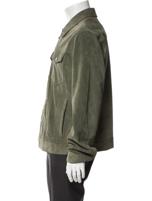 FRAME Leather Trucker Jacket