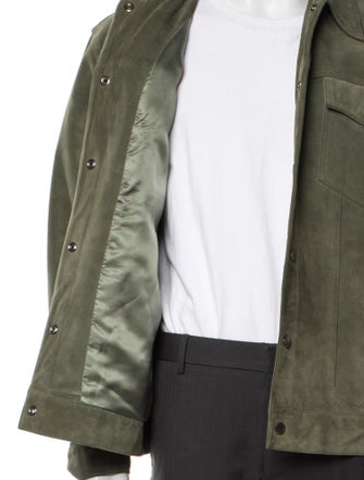 FRAME Leather Trucker Jacket