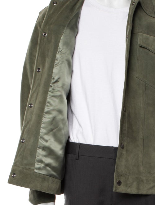 FRAME Leather Trucker Jacket