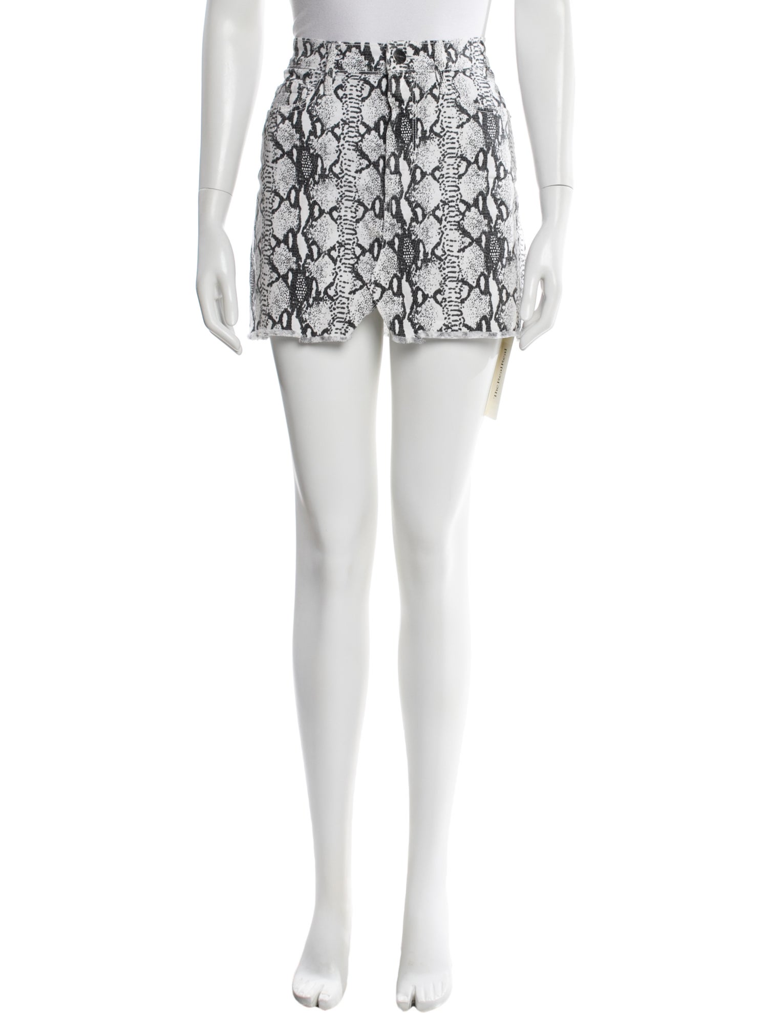 FRAME Printed Mini Skirt