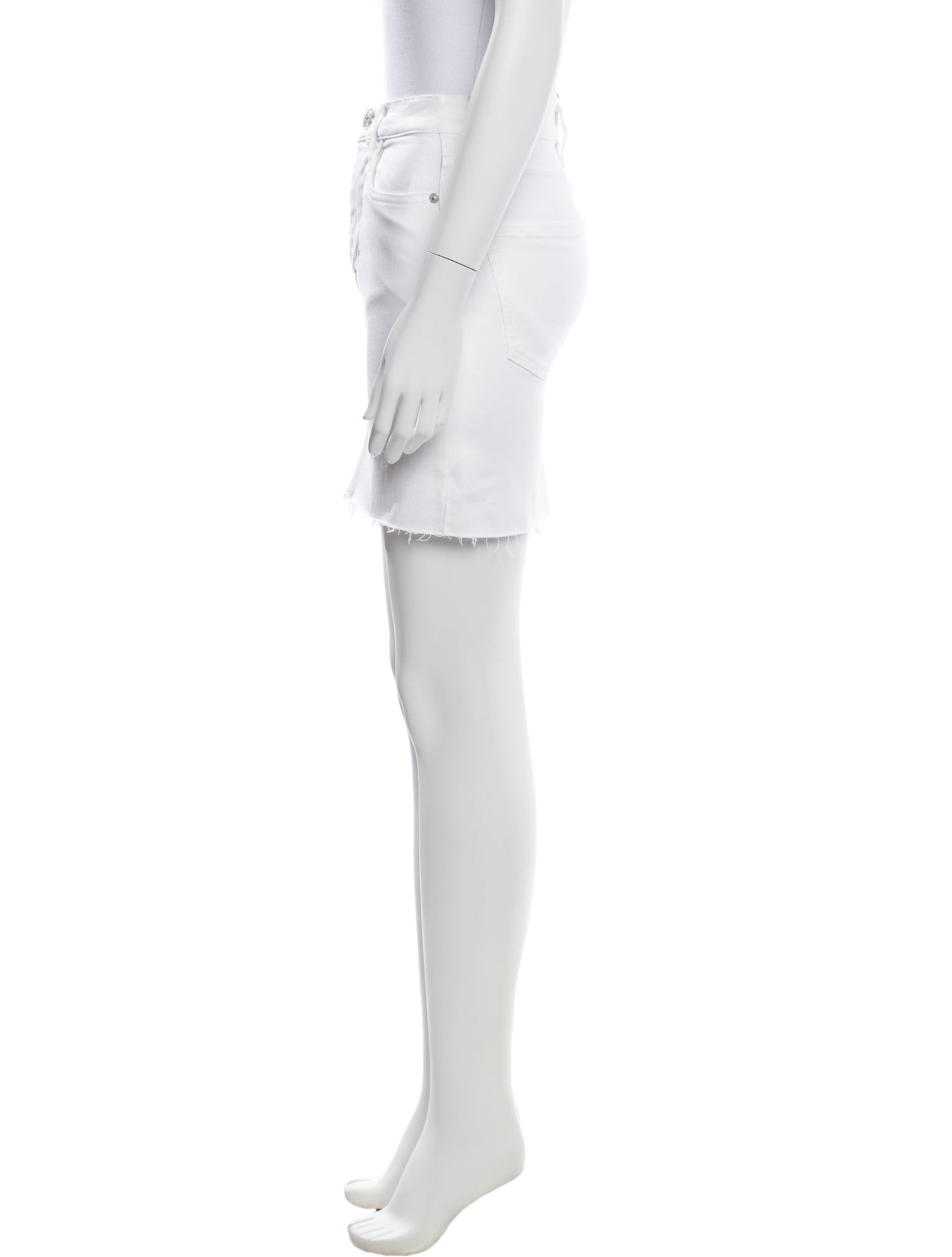 FRAME Distressed Accents Mini Skirt