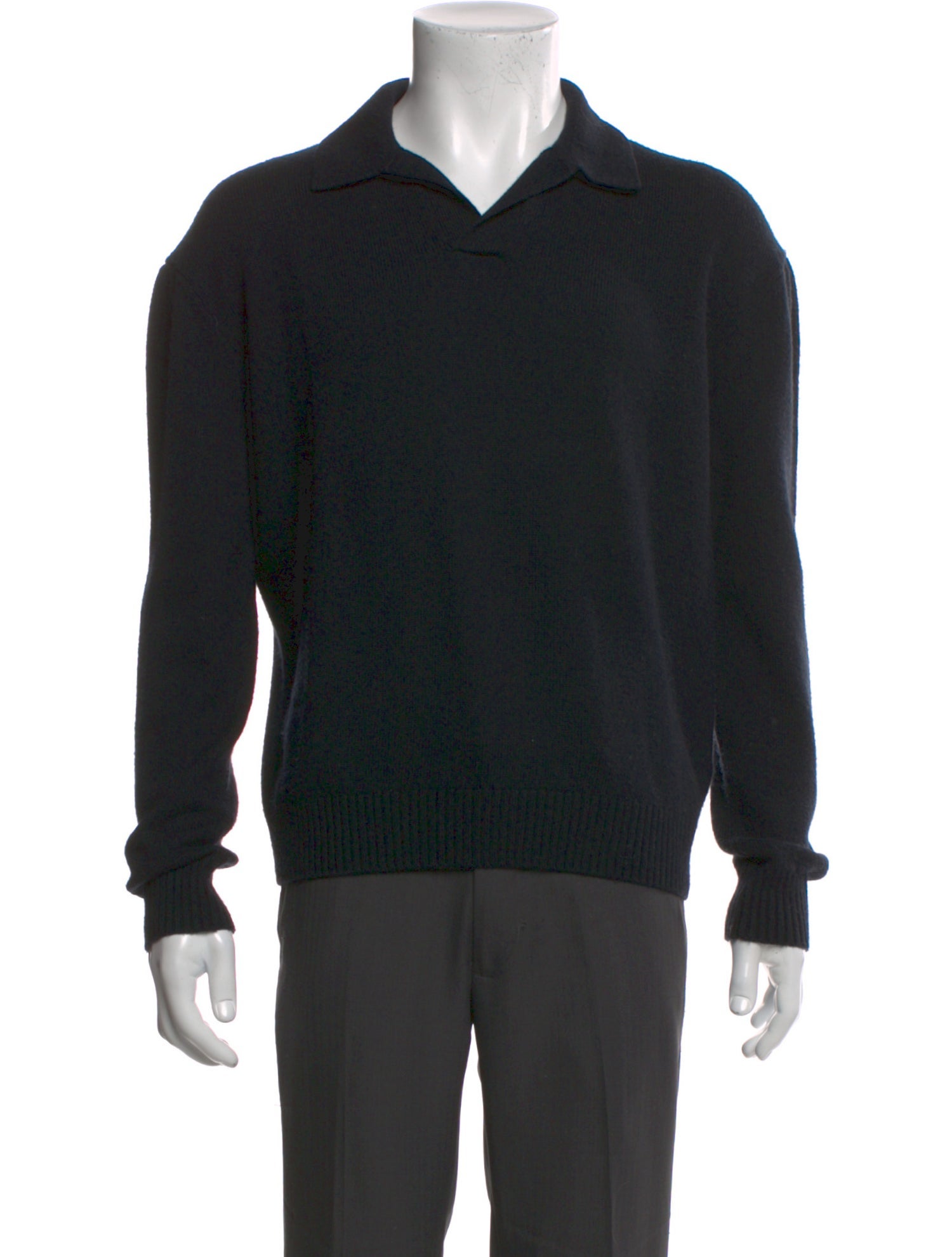 FRAME Wool Collar Polo Sweater