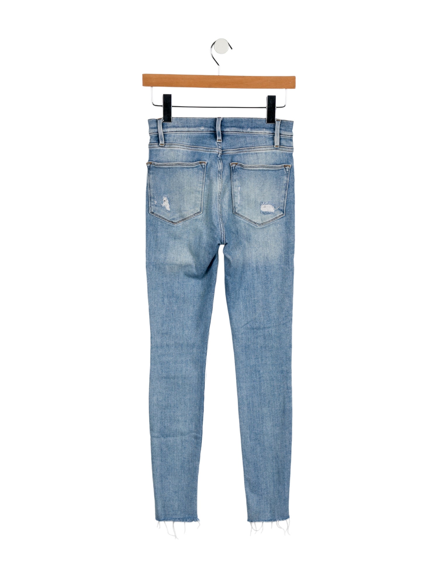 FRAME Mid-Rise Skinny Leg Jeans